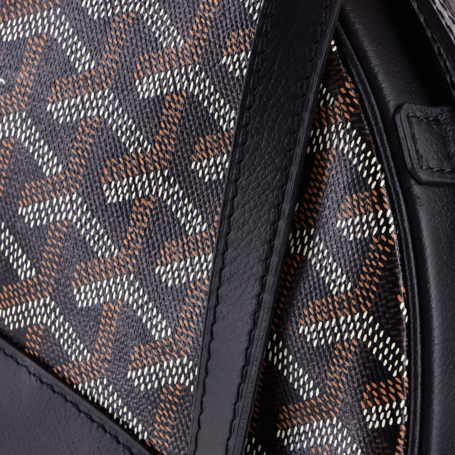 Hirondelle Shoulder Bag Coated Canvas and Leather - Image 6