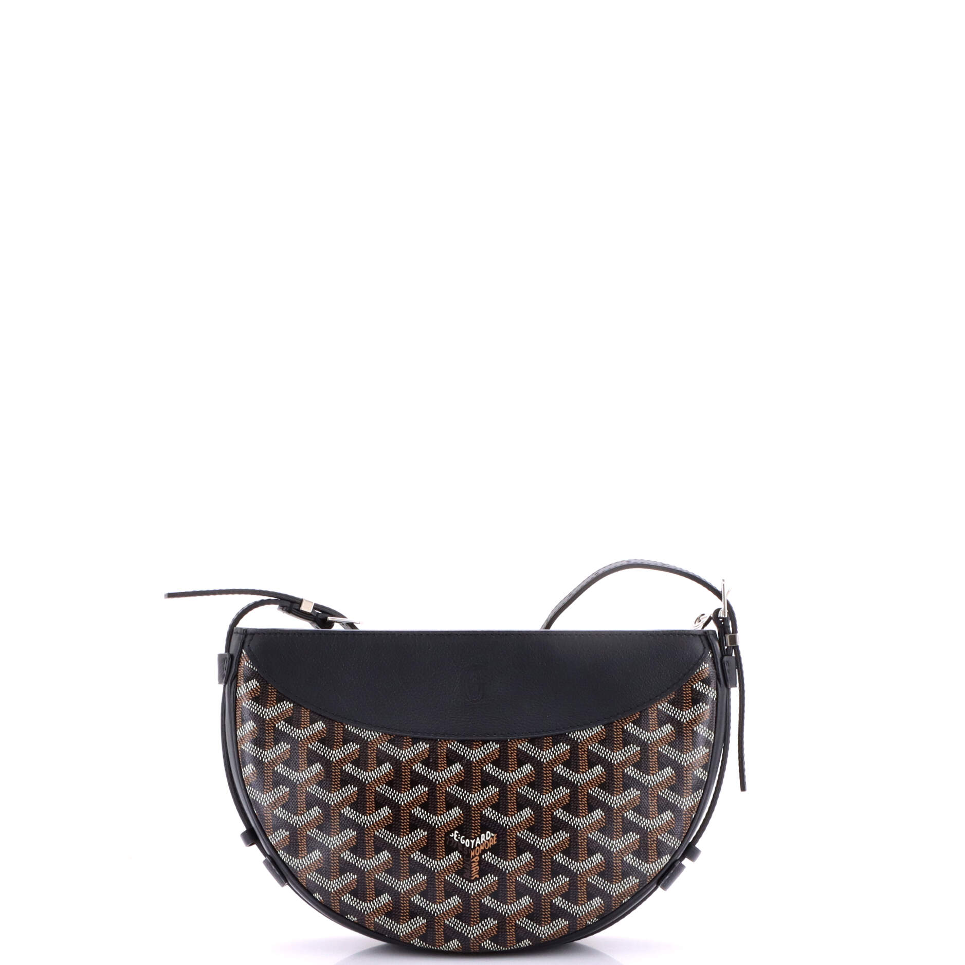Hirondelle Shoulder Bag Coated Canvas and Leather - Image 3