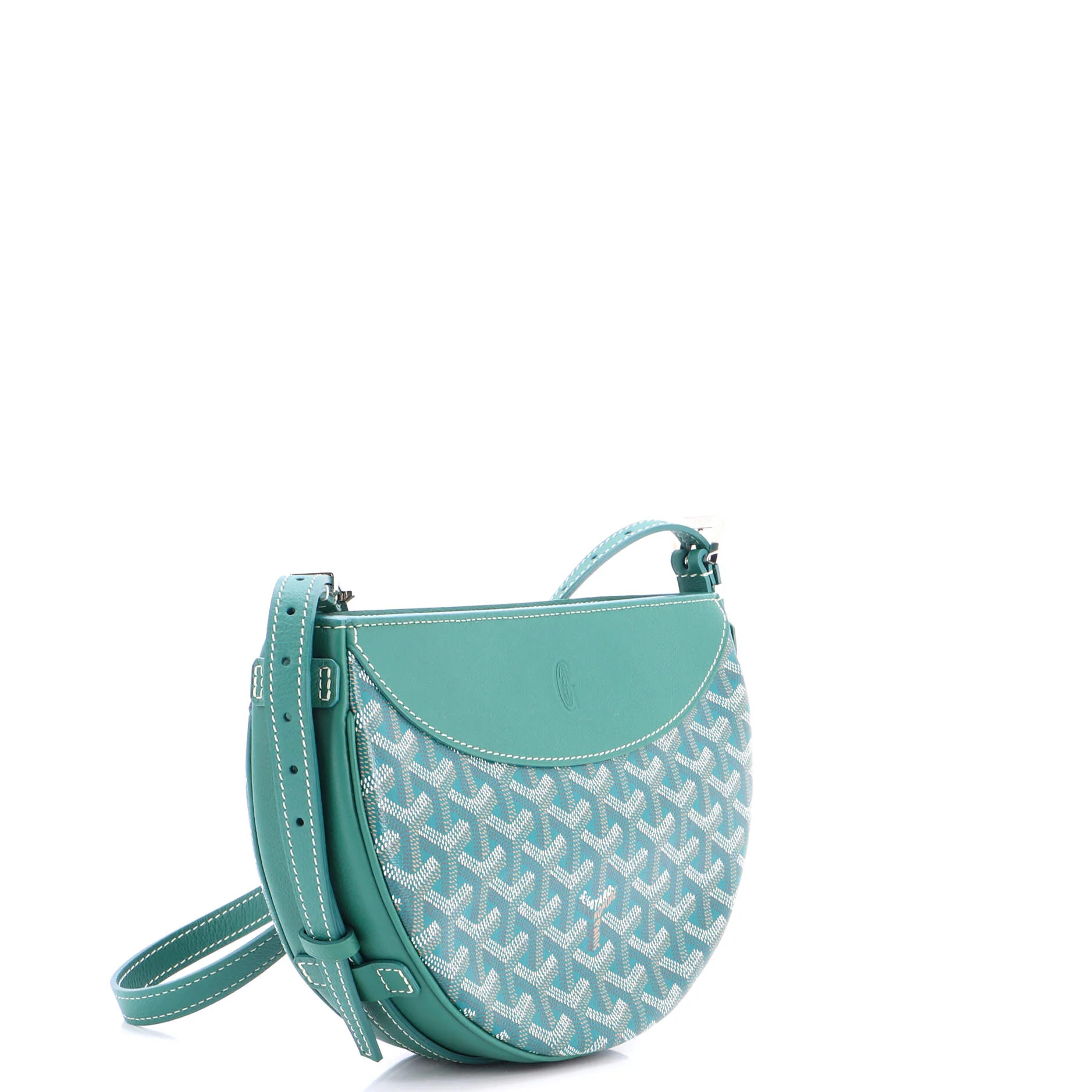Hirondelle Shoulder Bag Coated Canvas and Leather - Image 2