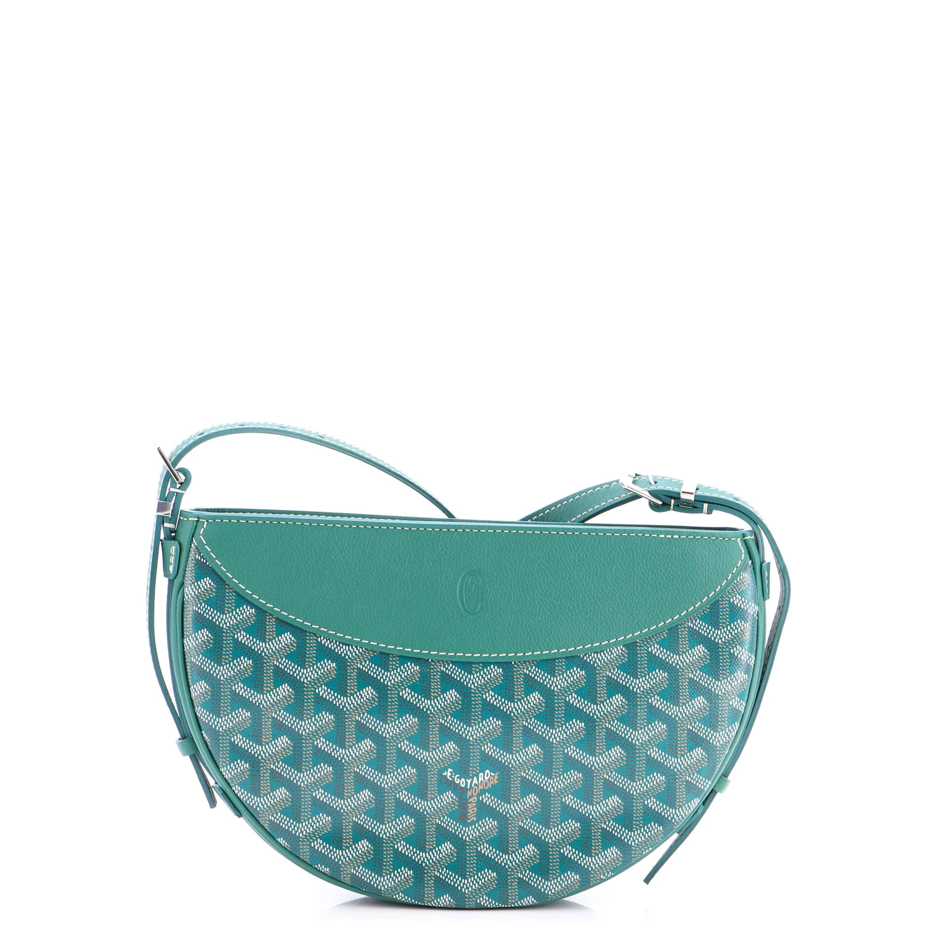 Hirondelle Shoulder Bag Coated Canvas and Leather - Image 3