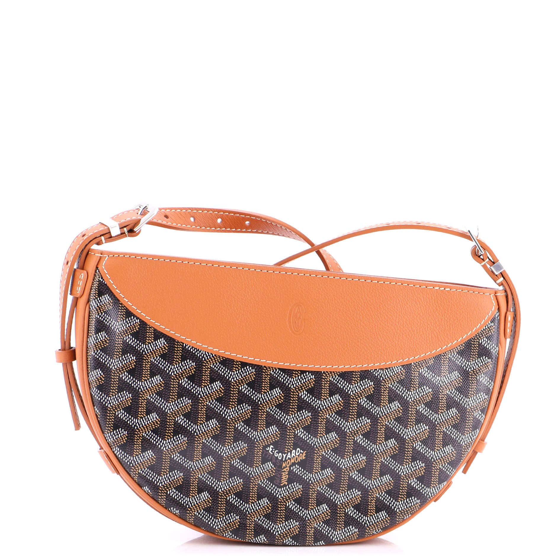 Hirondelle Shoulder Bag Coated Canvas and Leather - Image 3
