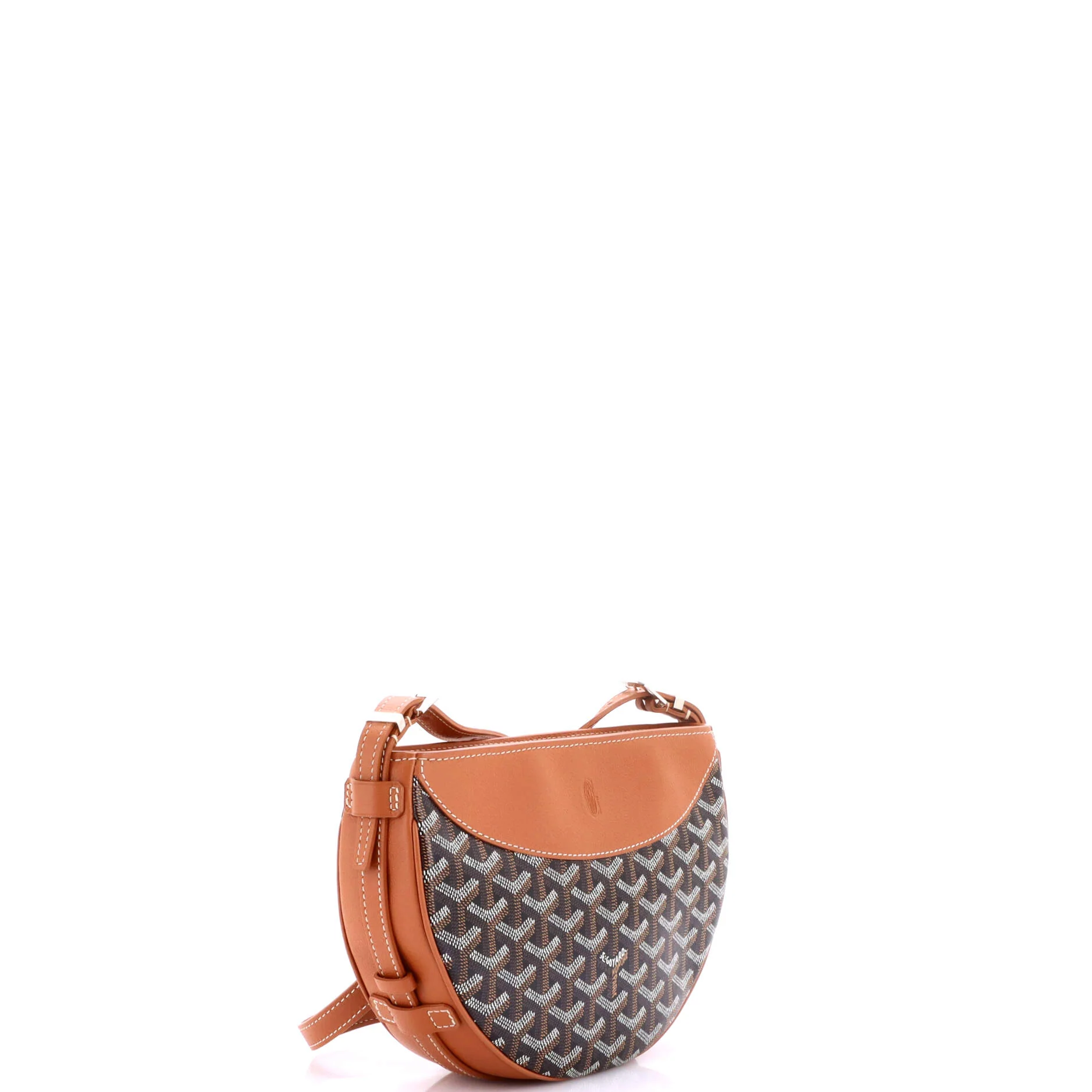 Hirondelle Shoulder Bag Coated Canvas and Leather - Image 2