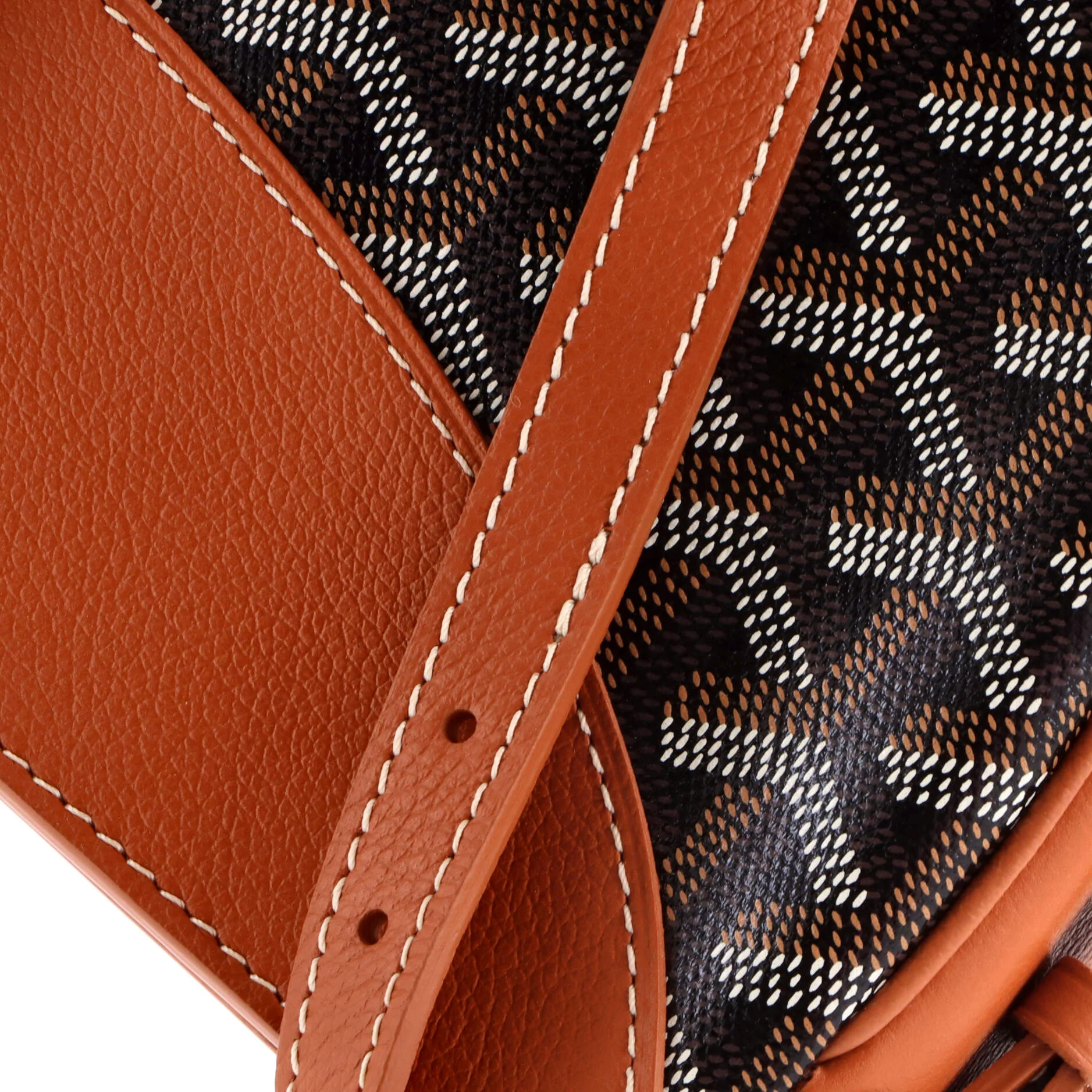 Hirondelle Shoulder Bag Coated Canvas and Leather - Image 6