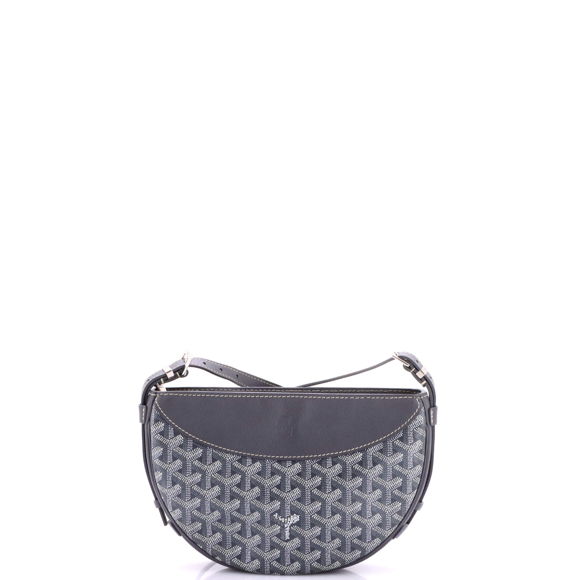 Hirondelle Shoulder Bag Coated Canvas and Leather - Image 3
