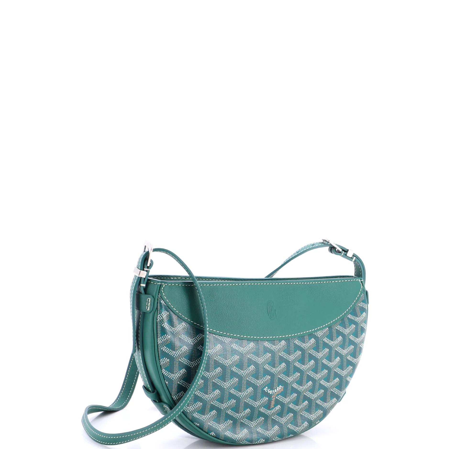 Hirondelle Shoulder Bag Coated Canvas and Leather - Image 2