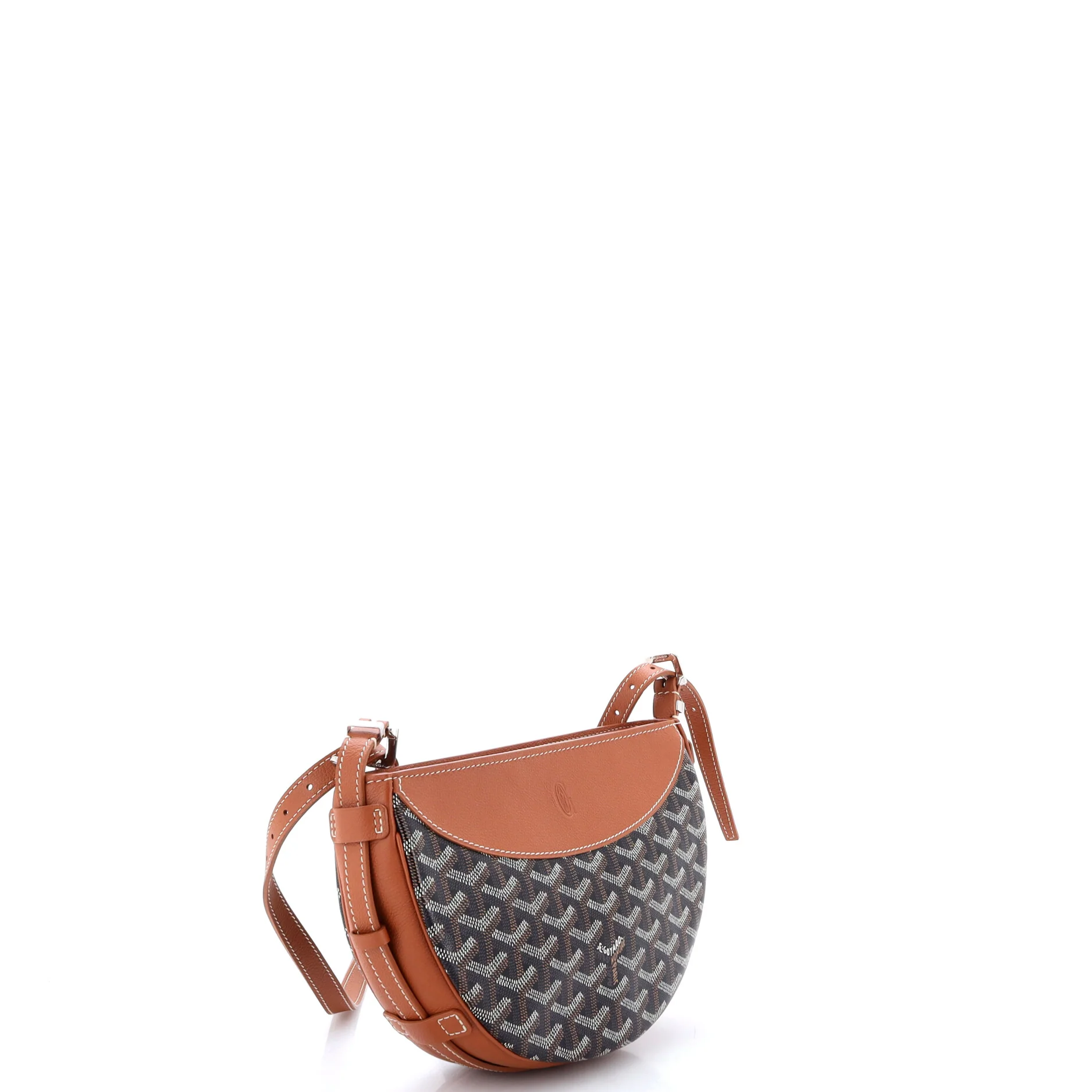 Hirondelle Shoulder Bag Coated Canvas and Leather - Image 2