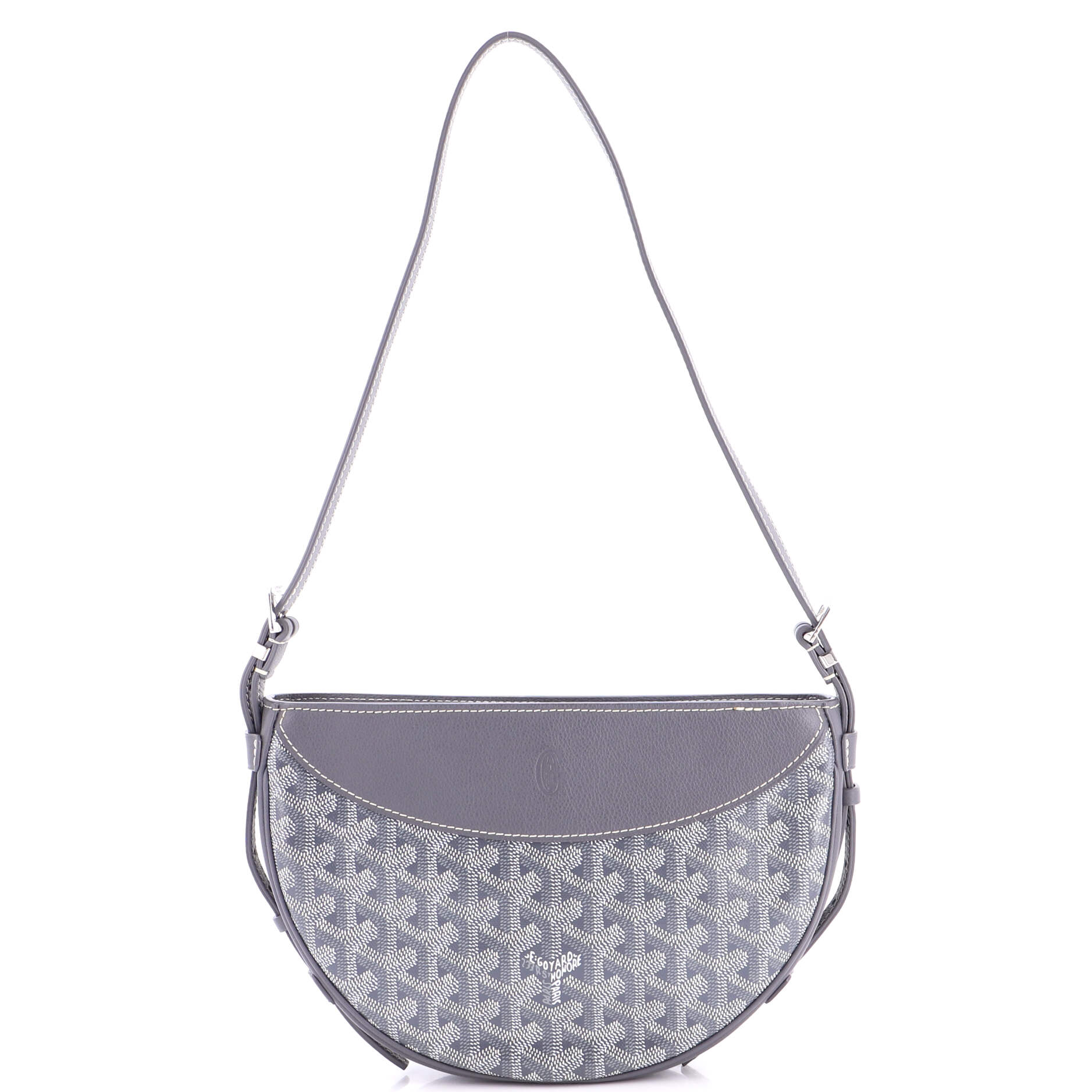 Hirondelle Shoulder Bag Coated Canvas and Leather