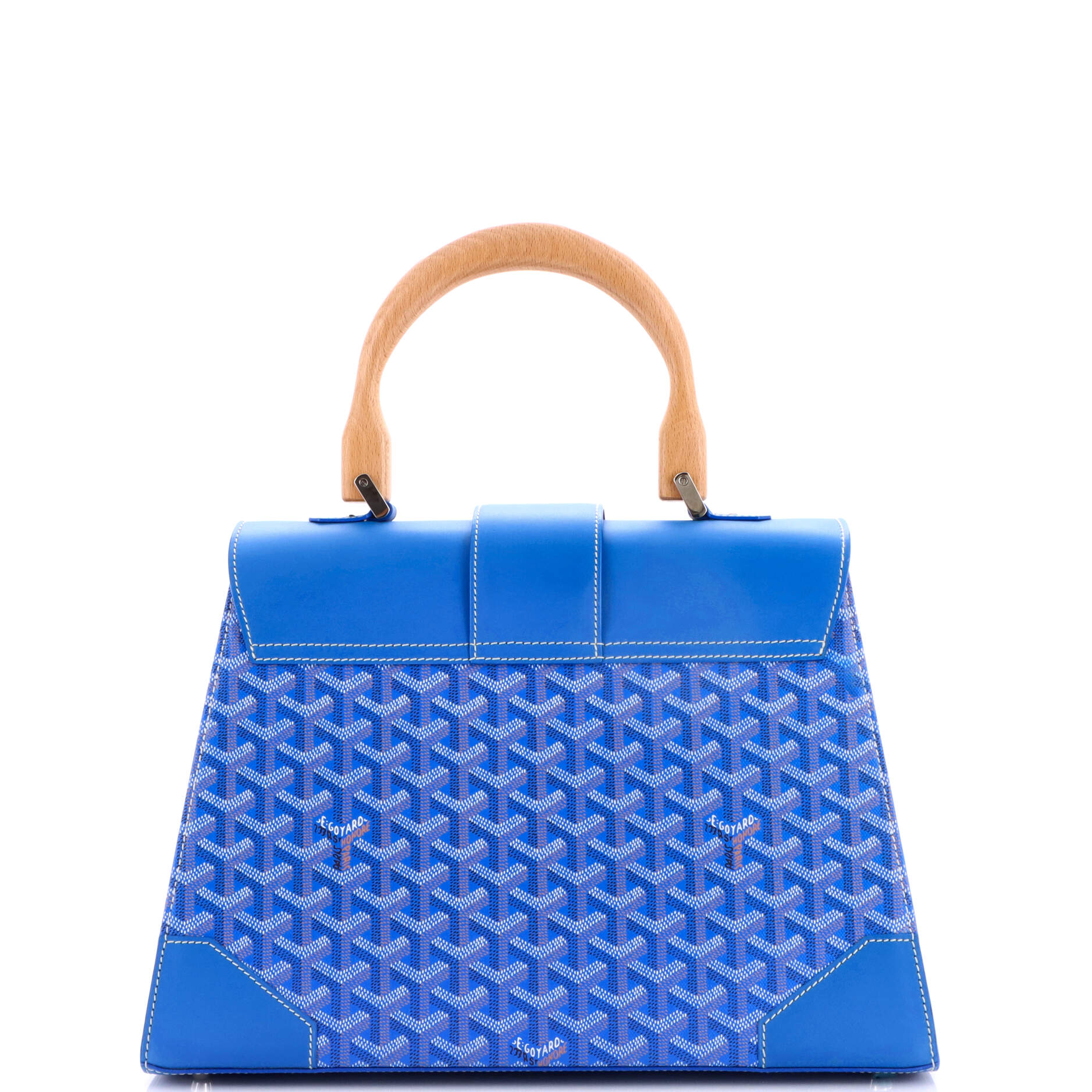 Saigon Top Handle Bag Coated Canvas with Leather MM - Image 3
