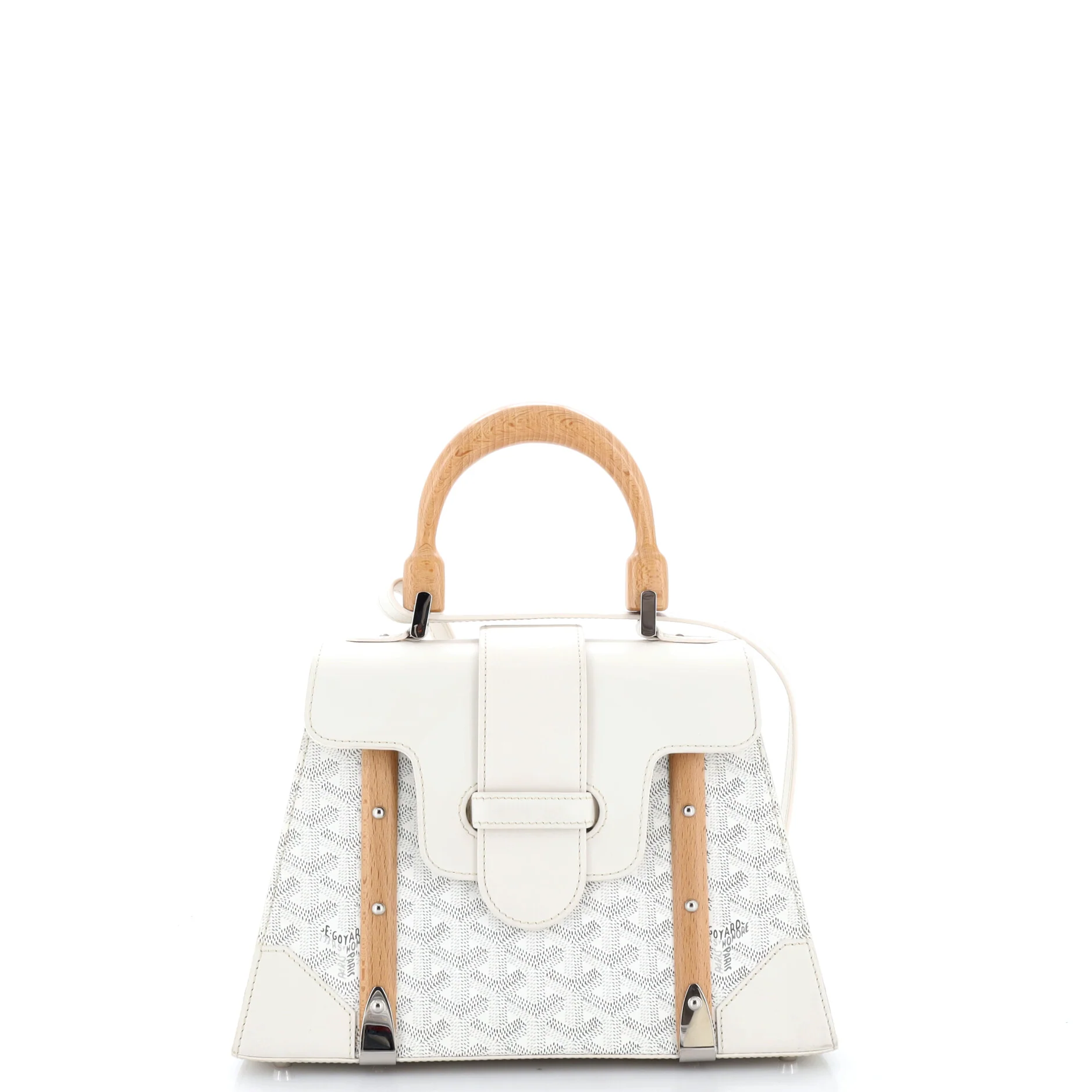 Saigon Top Handle Bag Coated Canvas with Leather PM