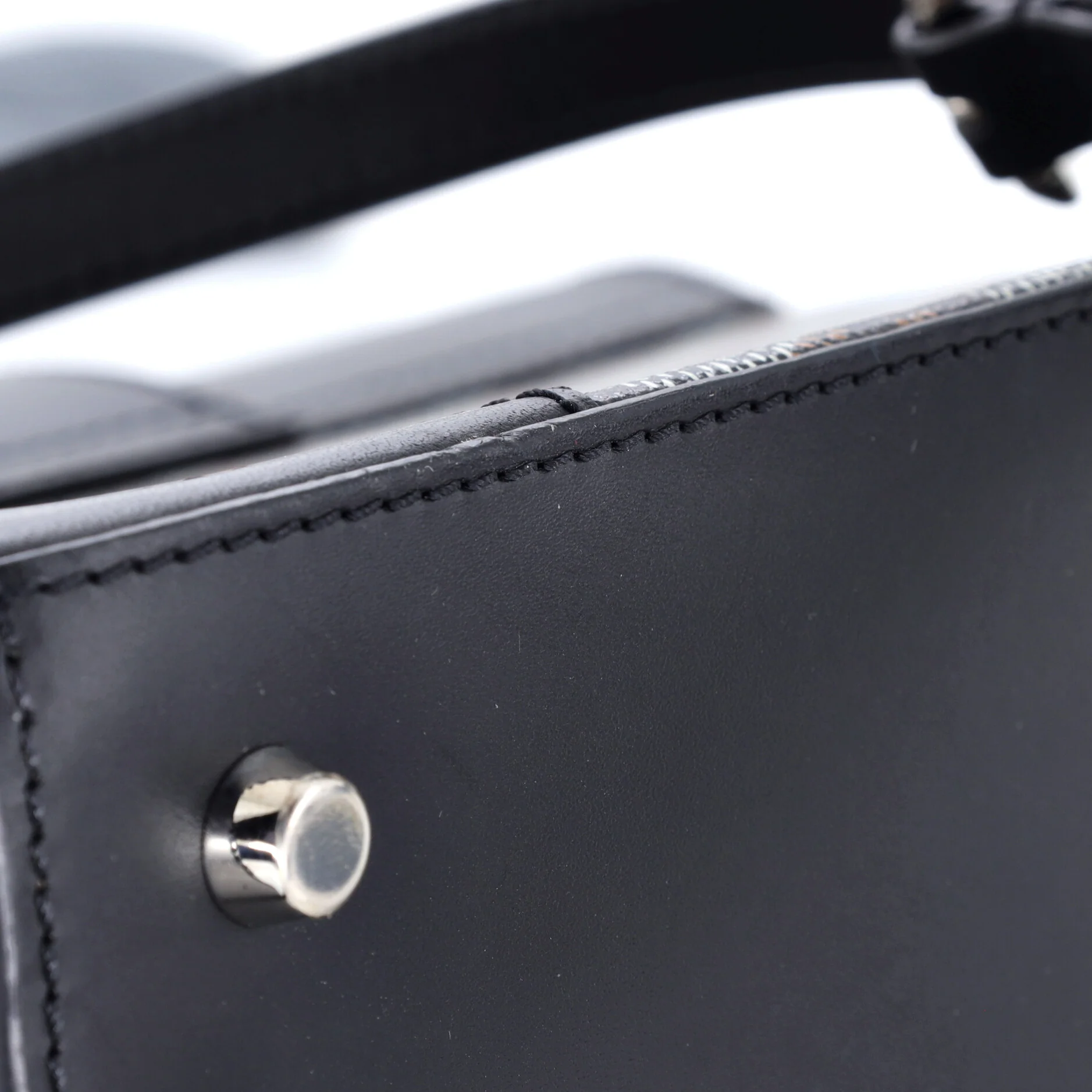 Saigon Top Handle Bag Coated Canvas with Leather PM - Image 6