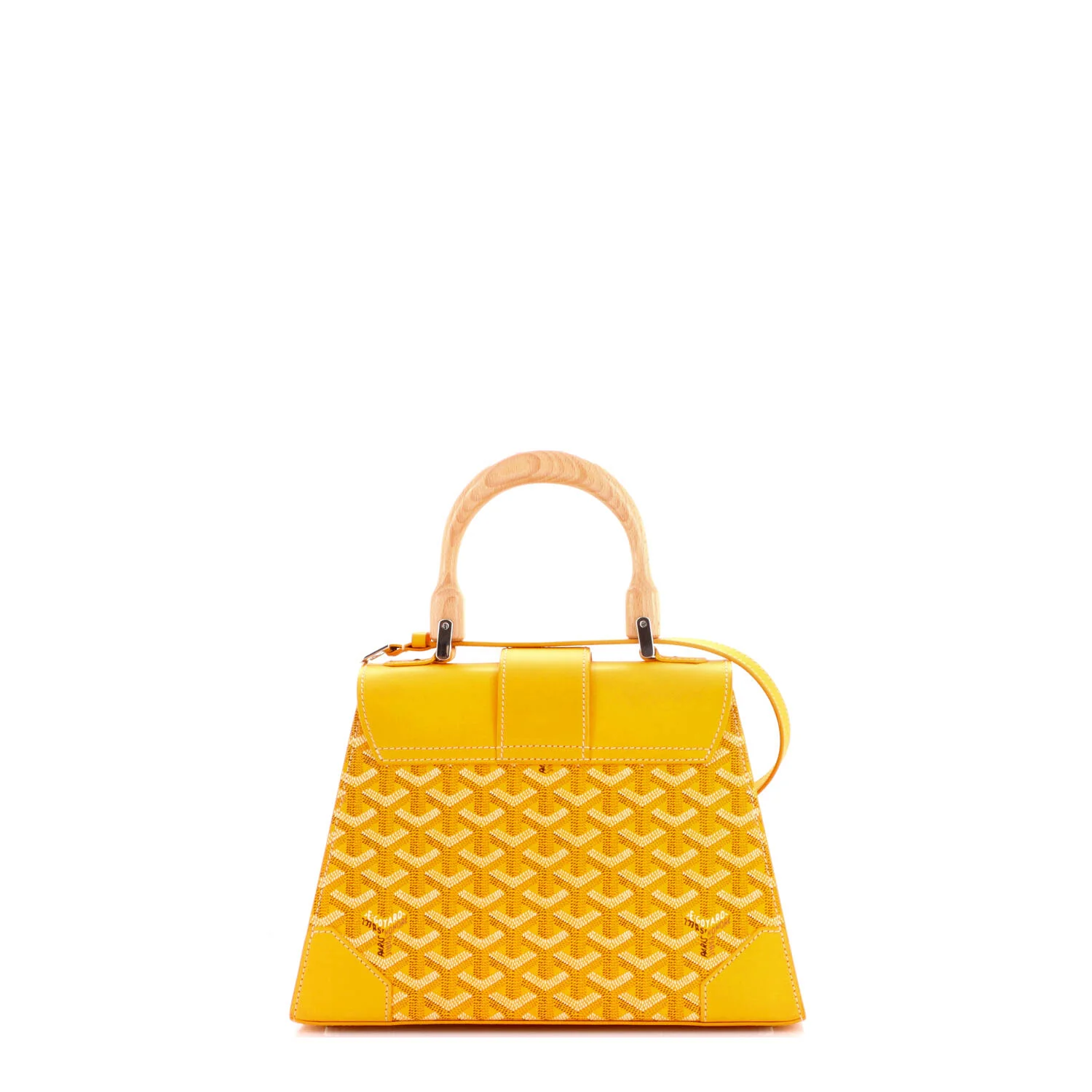 Saigon Top Handle Bag Coated Canvas with Leather PM - Image 3