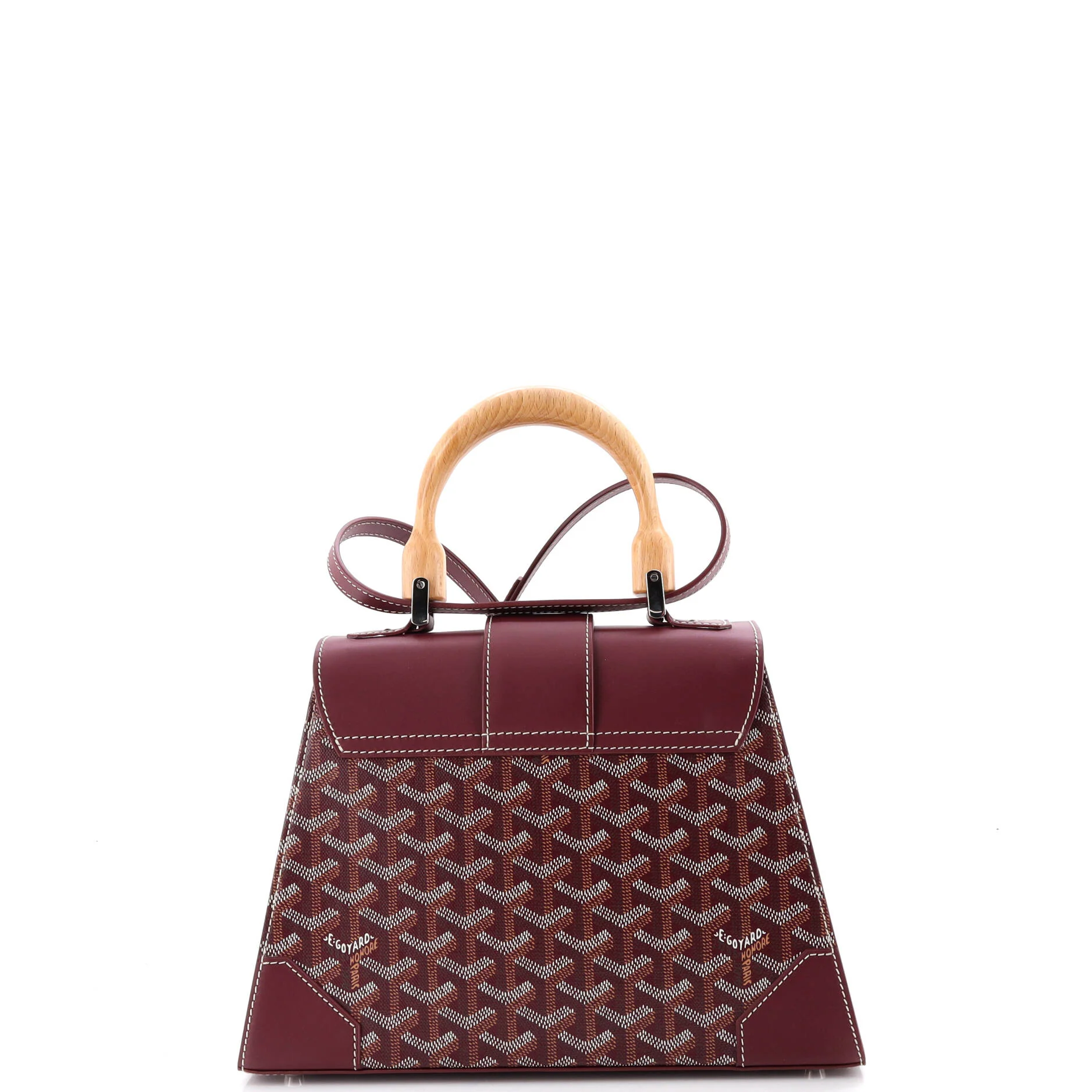 Saigon Top Handle Bag Coated Canvas with Leather PM - Image 3