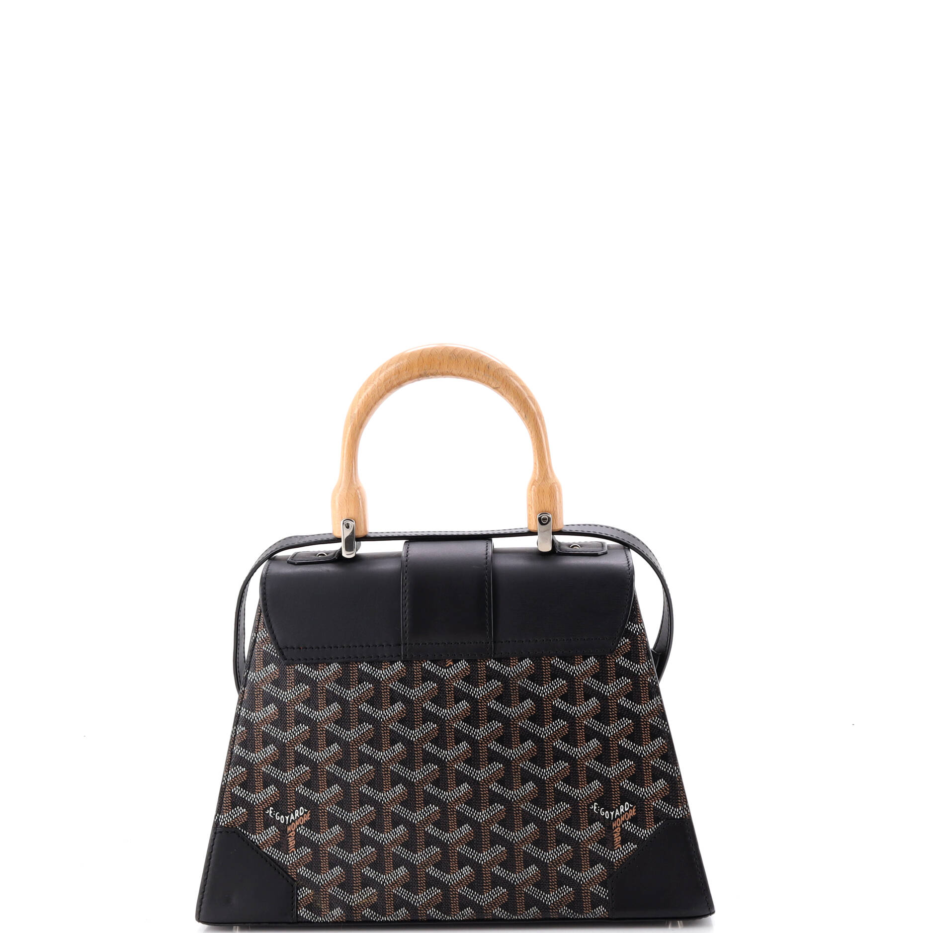 Saigon Top Handle Bag Coated Canvas with Leather PM - Image 3