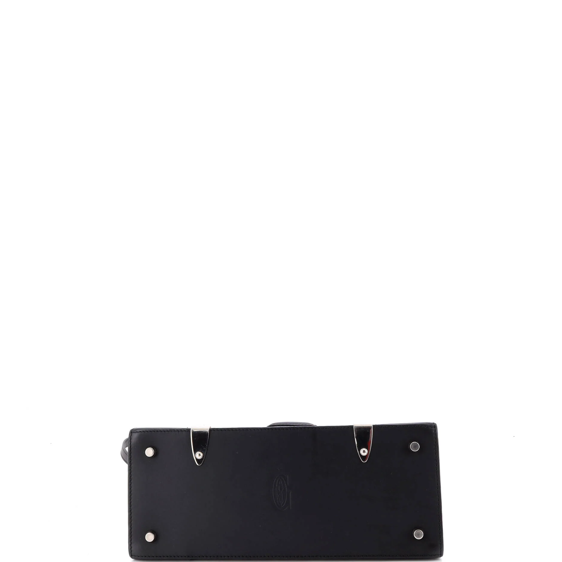 Saigon Top Handle Bag Coated Canvas with Leather PM - Image 4