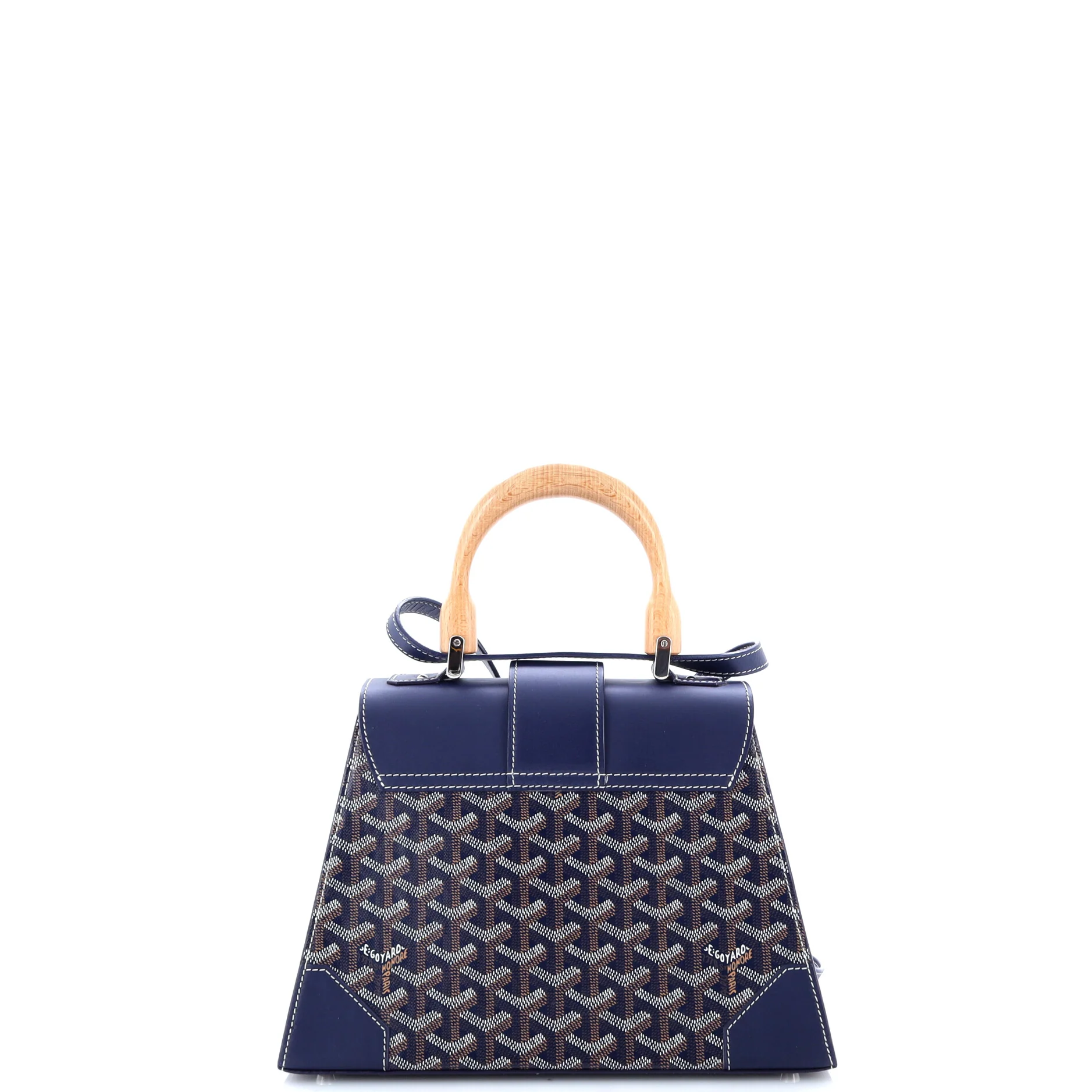 Saigon Top Handle Bag Coated Canvas with Leather PM - Image 3