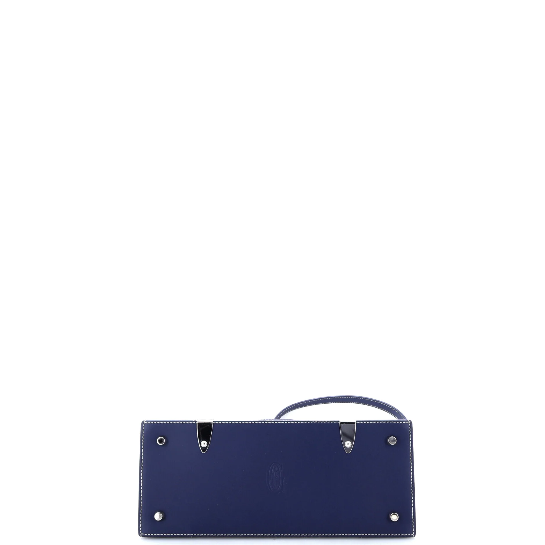 Saigon Top Handle Bag Coated Canvas with Leather PM - Image 4