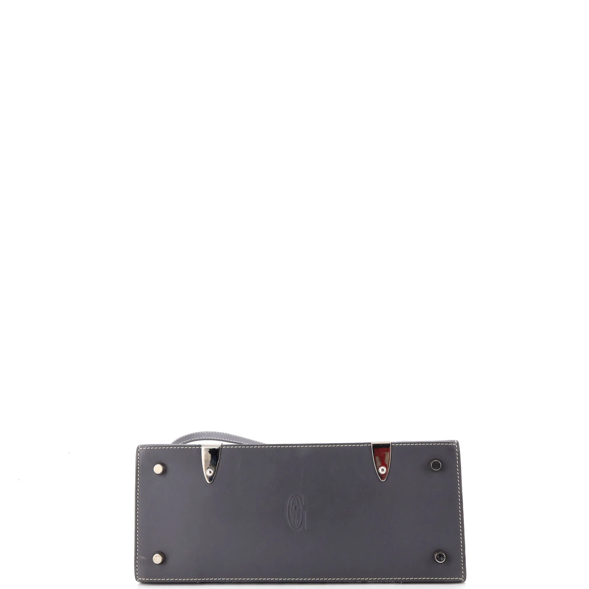 Saigon Top Handle Bag Coated Canvas with Leather PM - Image 4
