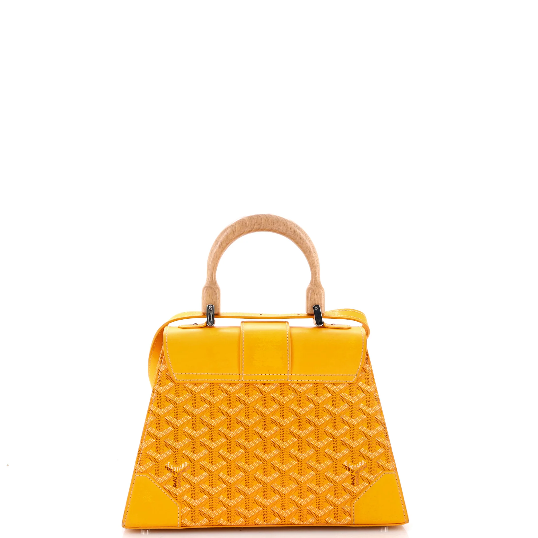 Saigon Top Handle Bag Coated Canvas with Leather PM - Image 3