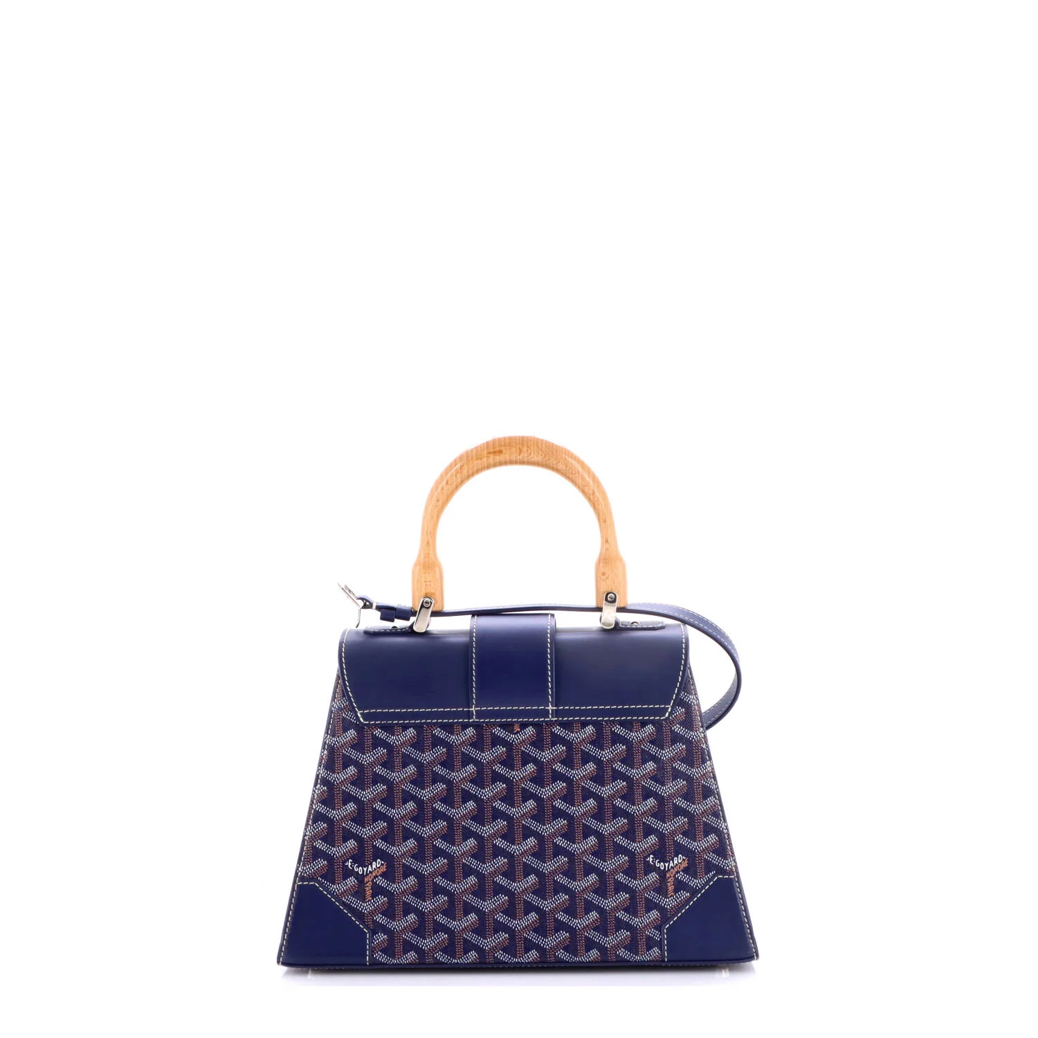 Saigon Top Handle Bag Coated Canvas with Leather PM - Image 3
