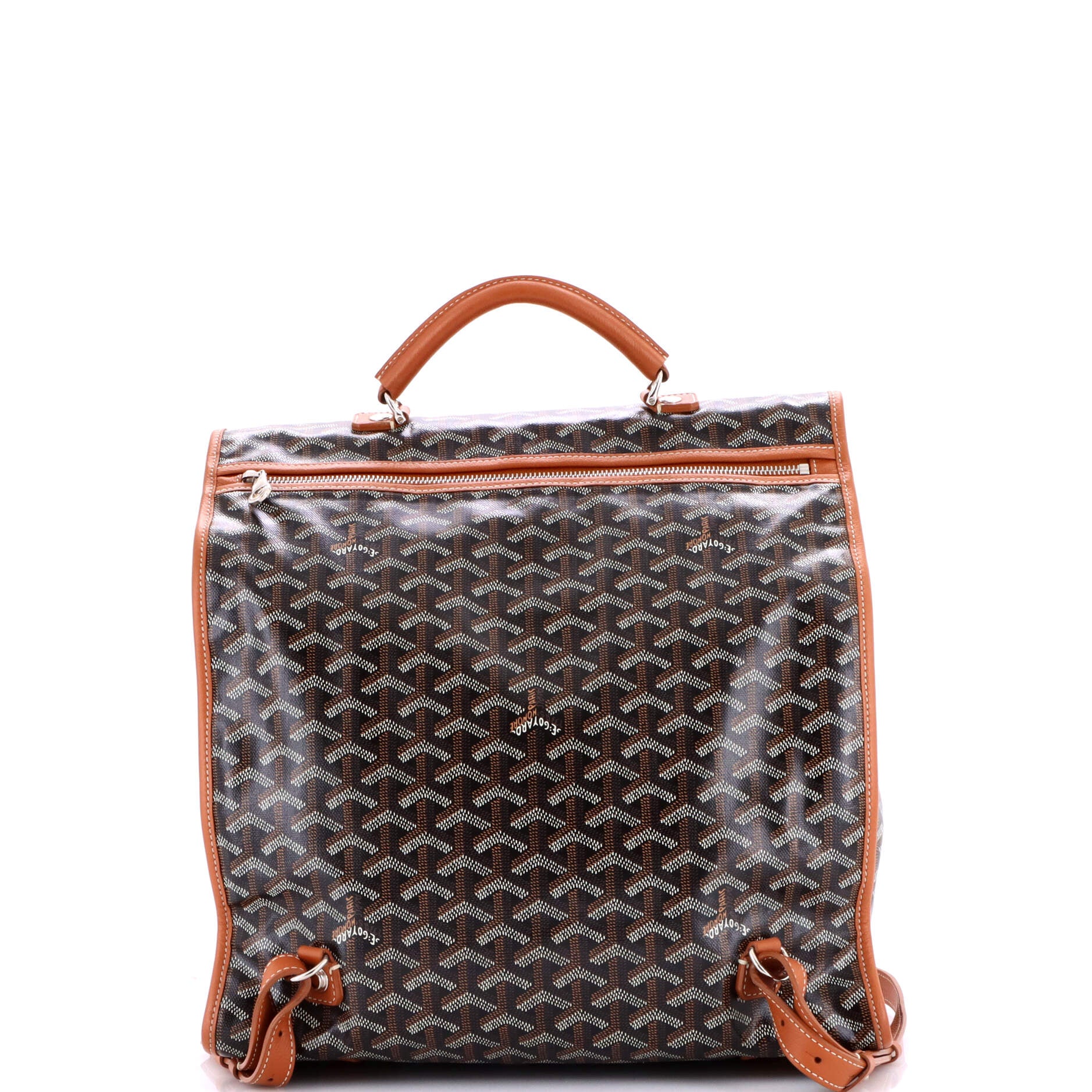 Saint Leger Briefcase Backpack Coated Canvas - Image 3