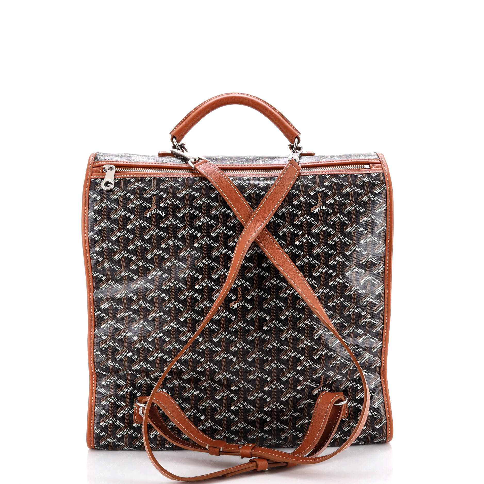Saint Leger Briefcase Backpack Coated Canvas - Image 3