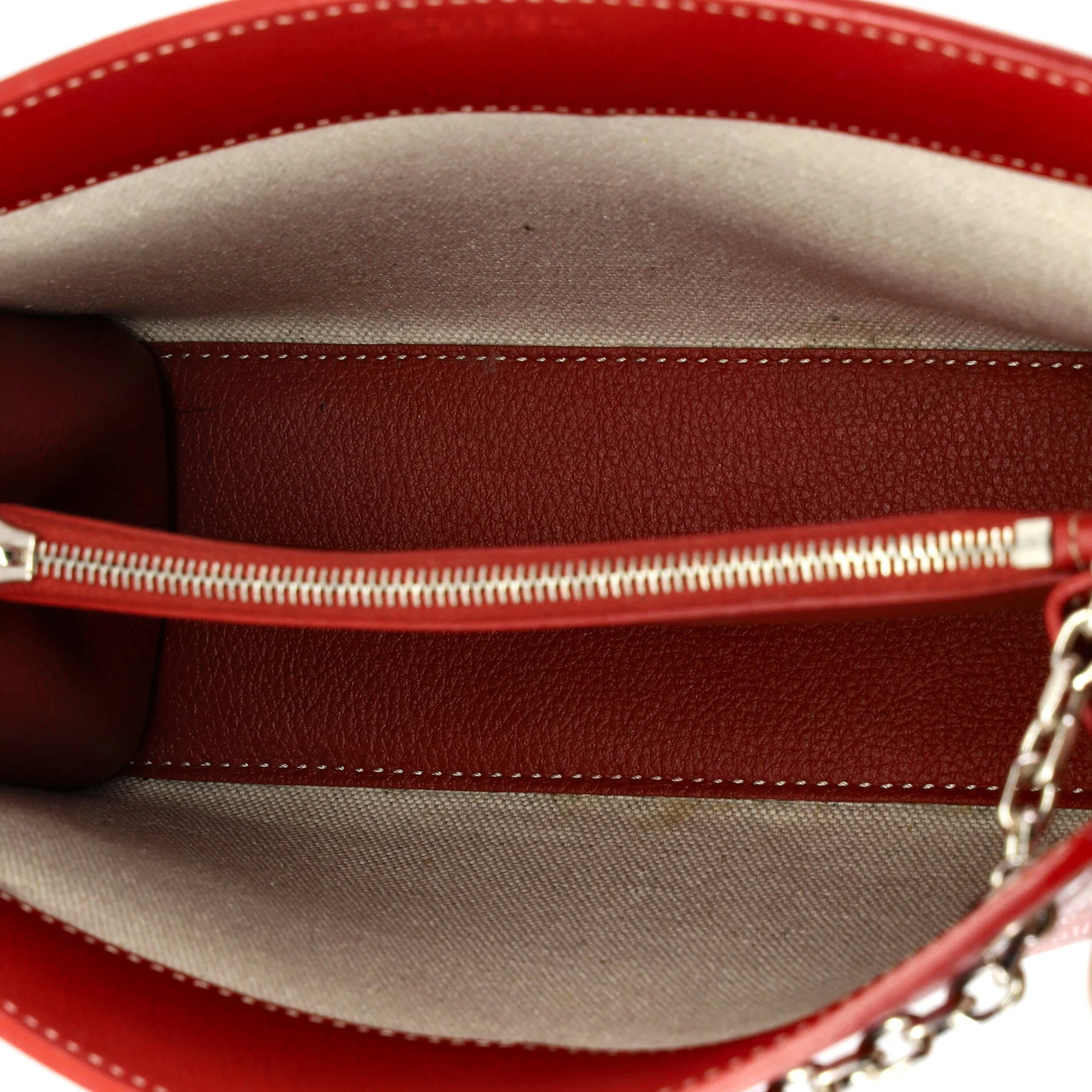 Structured Rouette Chain Shoulder Bag Coated Canvas Mini - Image 5