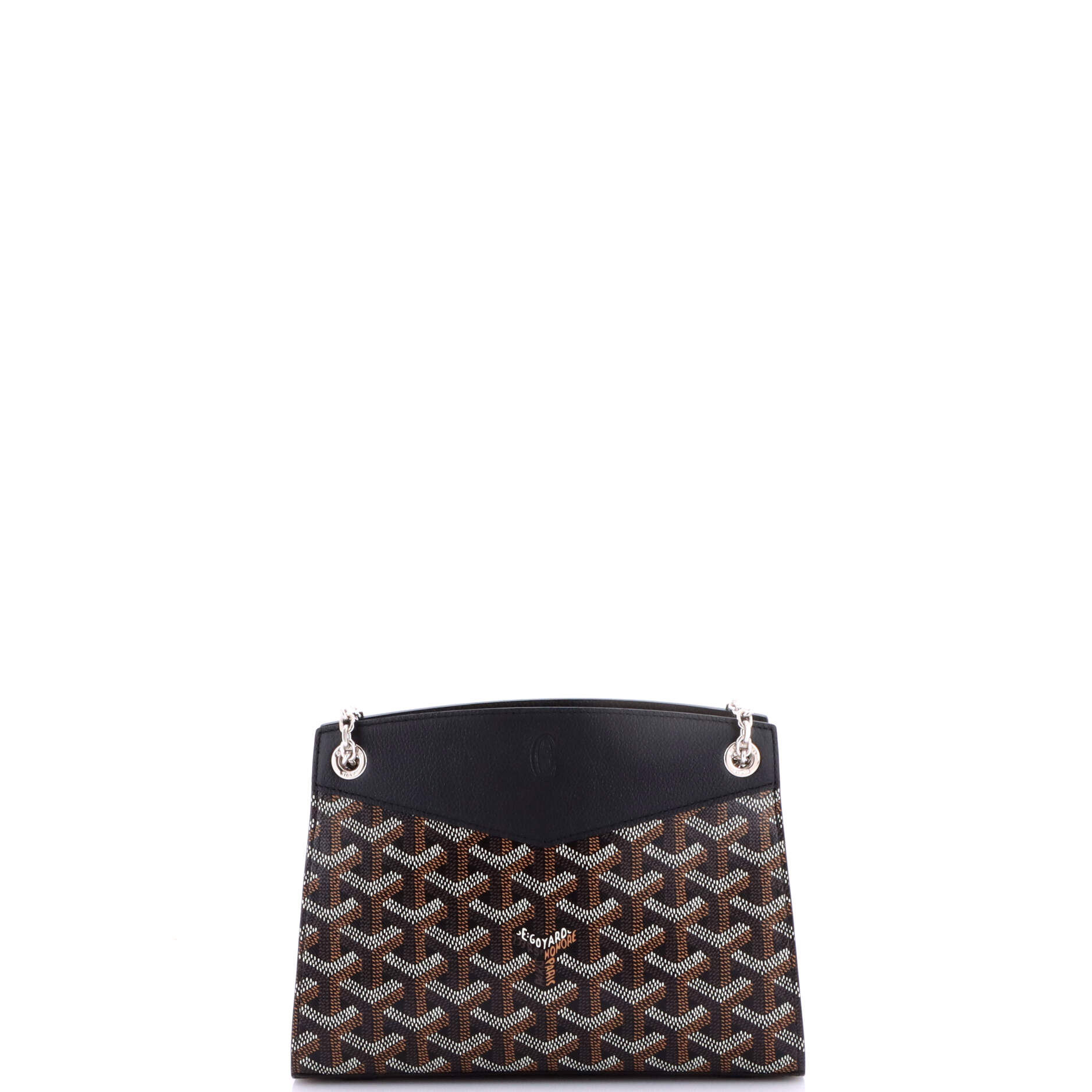 Structured Rouette Chain Shoulder Bag Coated Canvas Mini - Image 3