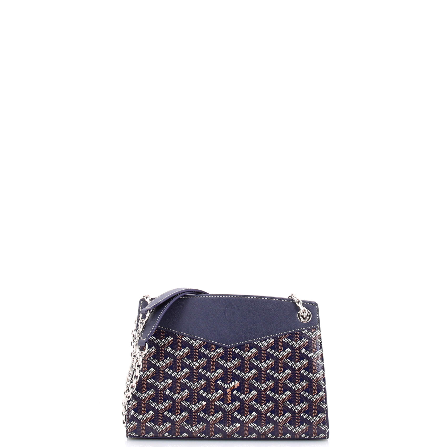 Structured Rouette Chain Shoulder Bag Coated Canvas Mini