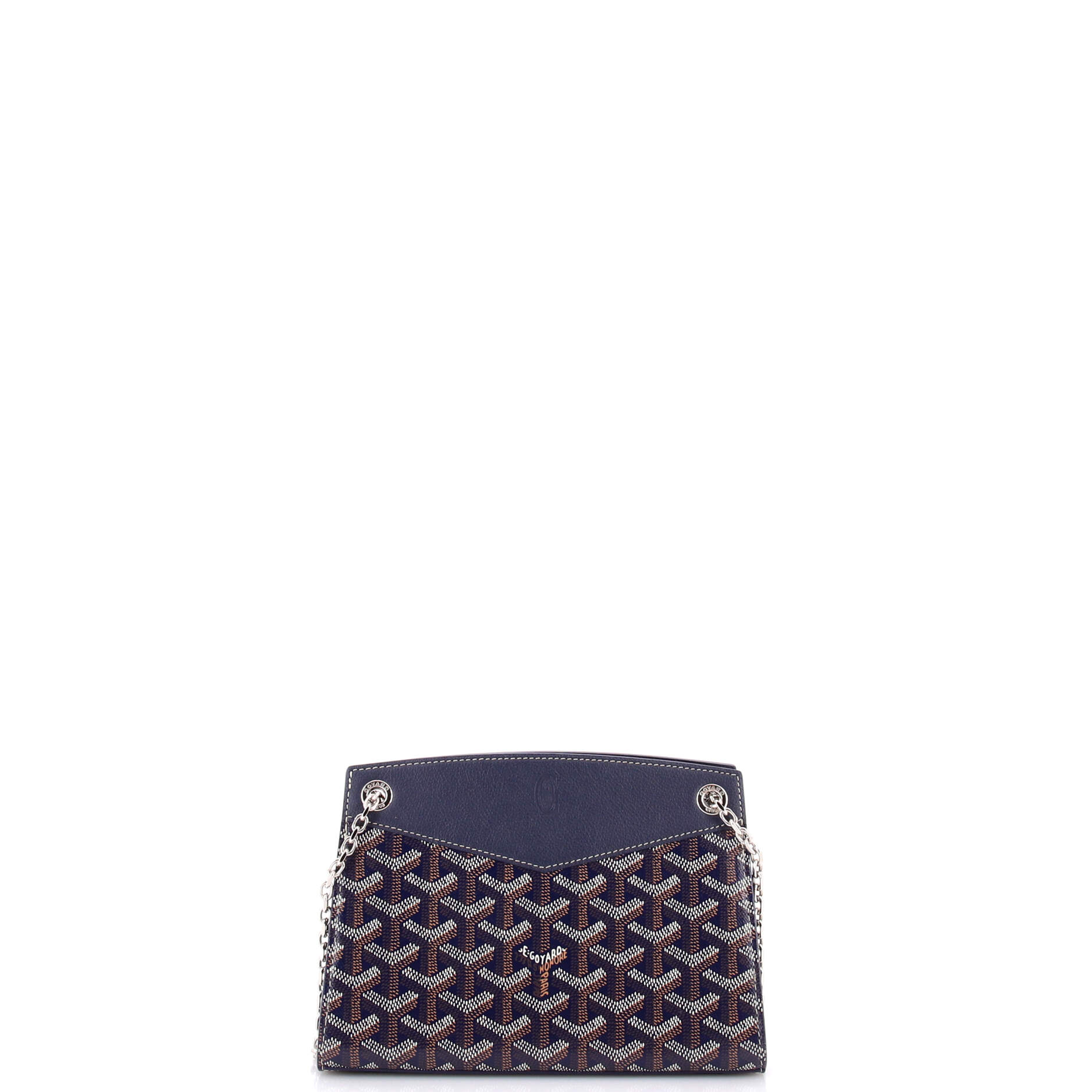 Structured Rouette Chain Shoulder Bag Coated Canvas Mini - Image 3