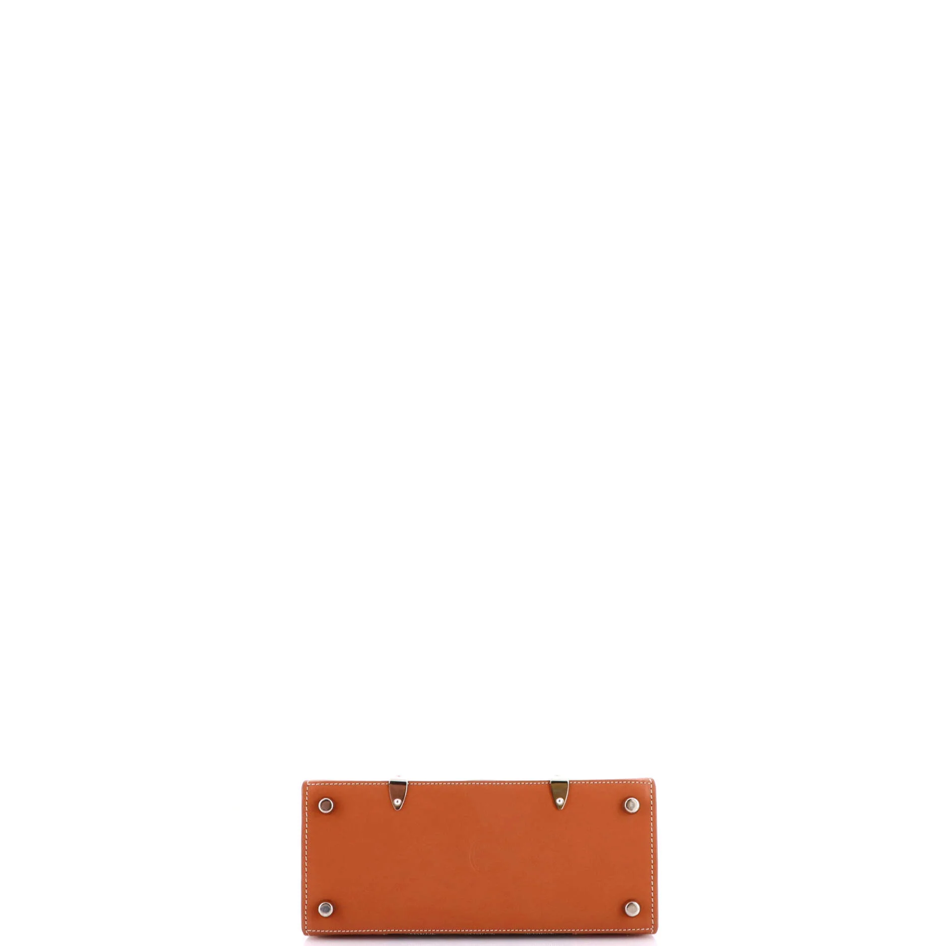 Structured Saigon Top Handle Bag Coated Canvas with Leather Mini - Image 4