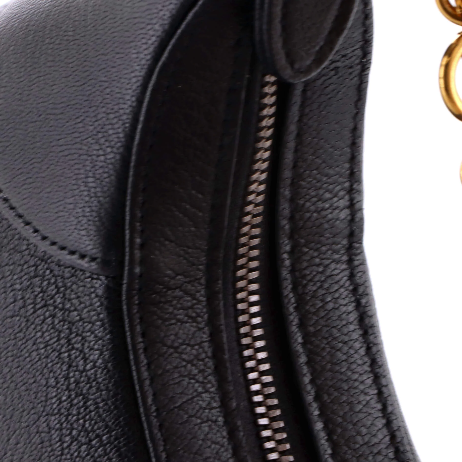 Aphrodite Zip Shoulder Bag Leather Small - Image 7