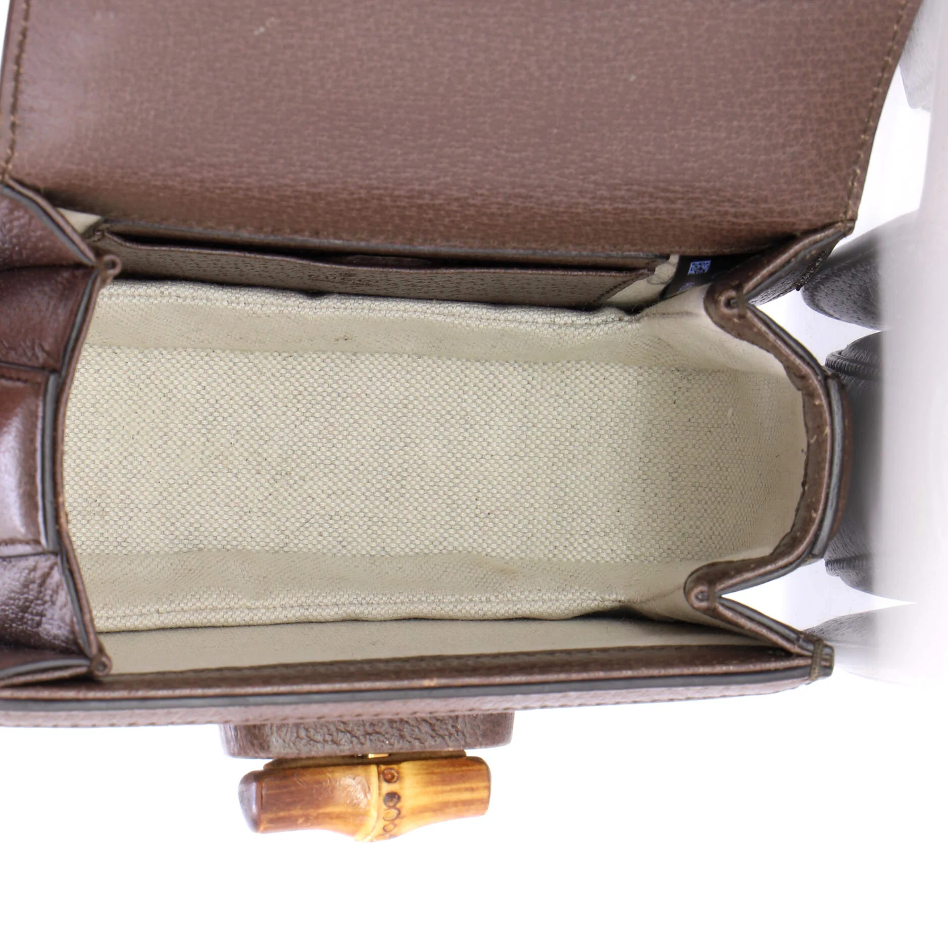 Bamboo 1947 Top Handle Bag Jumbo GG Canvas Mini - Image 5