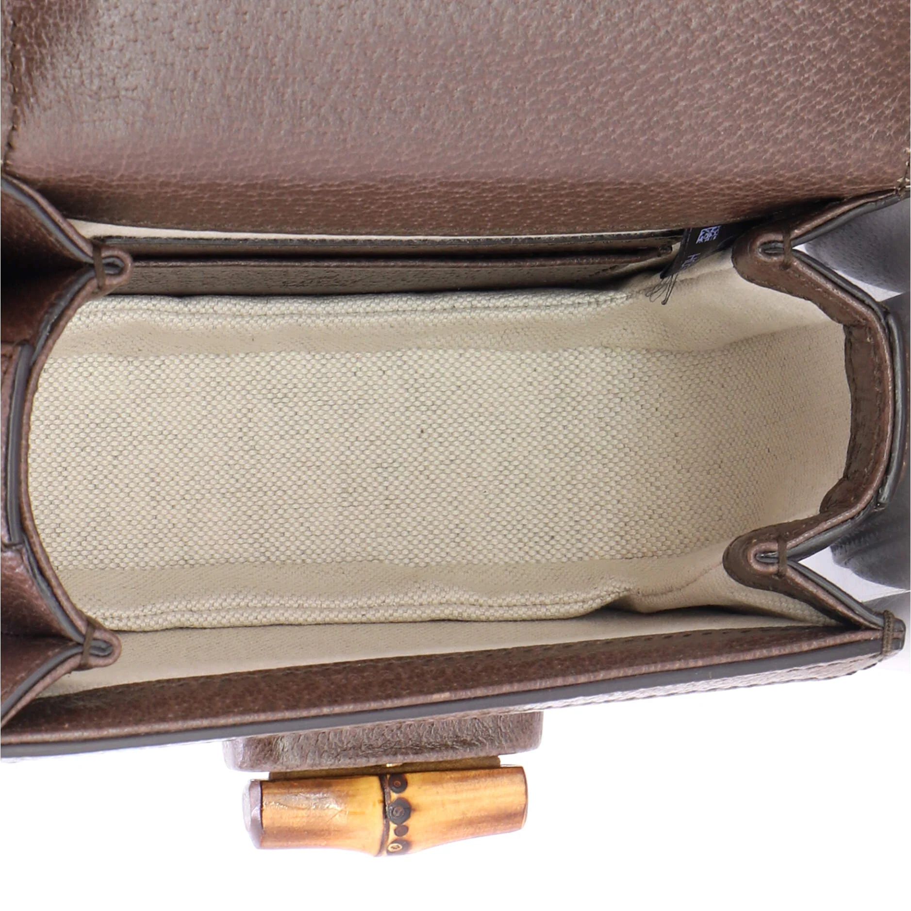 Bamboo 1947 Top Handle Bag Jumbo GG Canvas Mini - Image 6