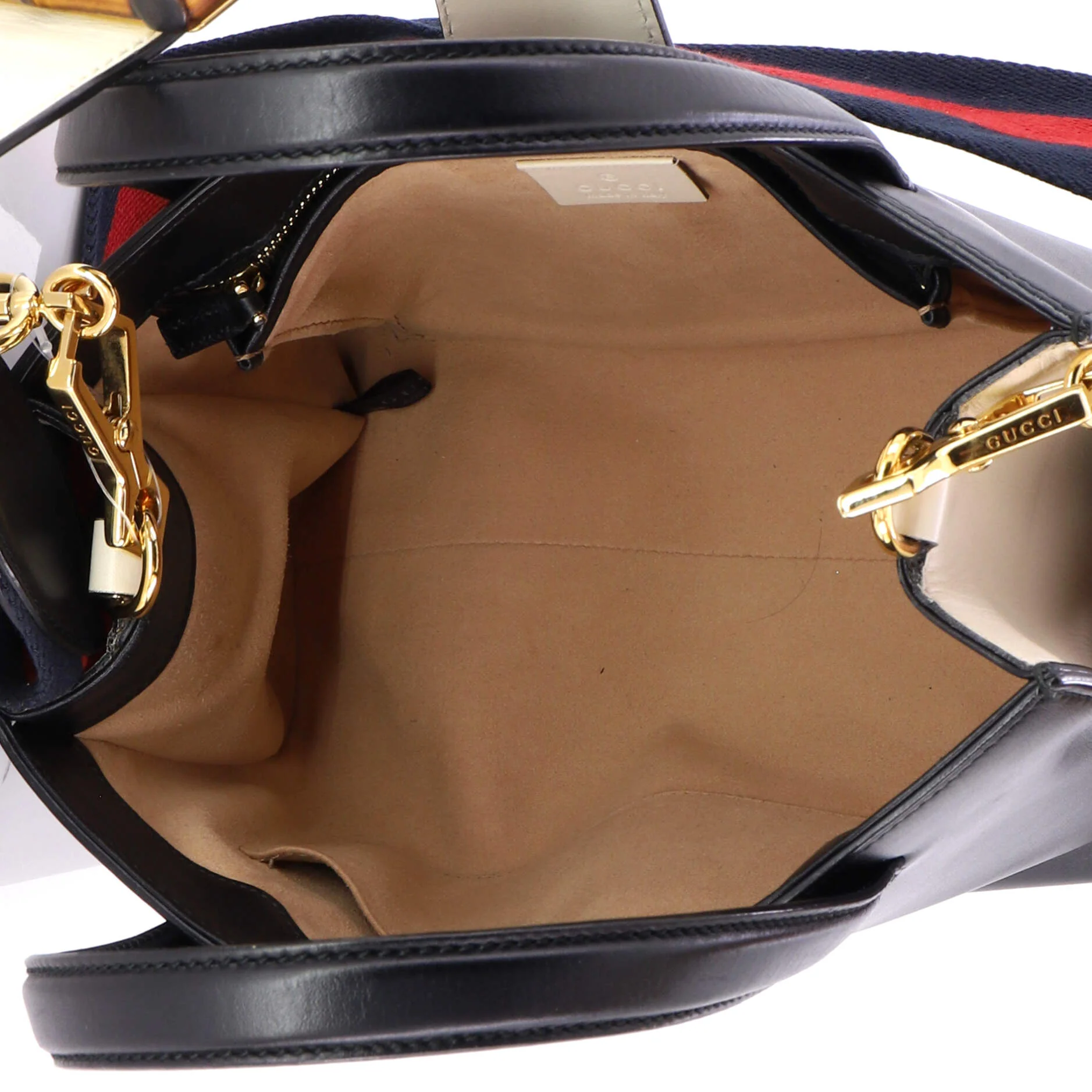 Bamboo Buckle Tote Leather Small - Image 5