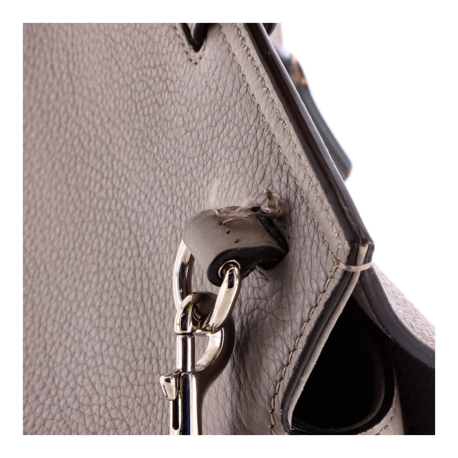 Bamboo Daily Top Handle Bag Leather Large - Image 7