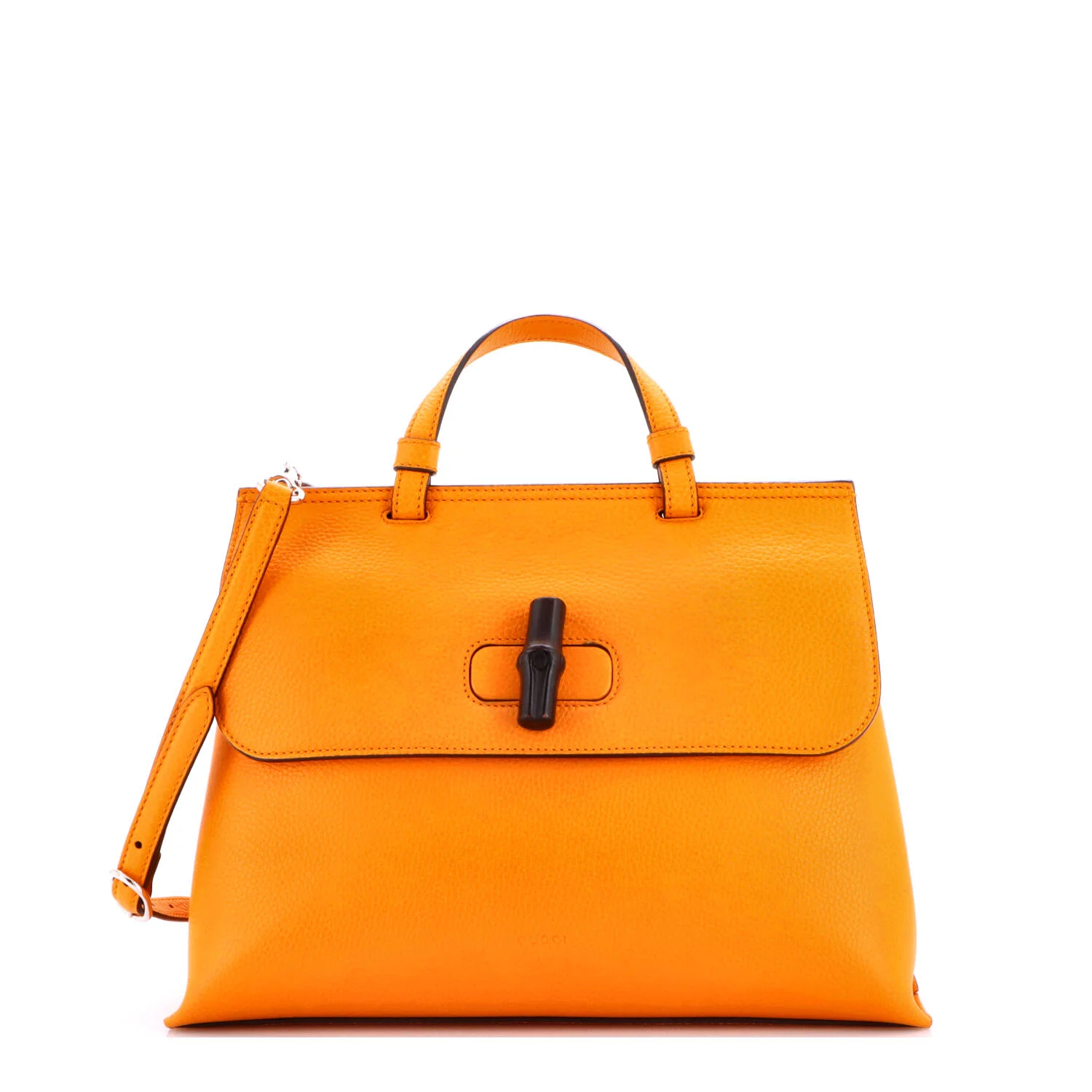 Bamboo Daily Top Handle Bag Leather Medium