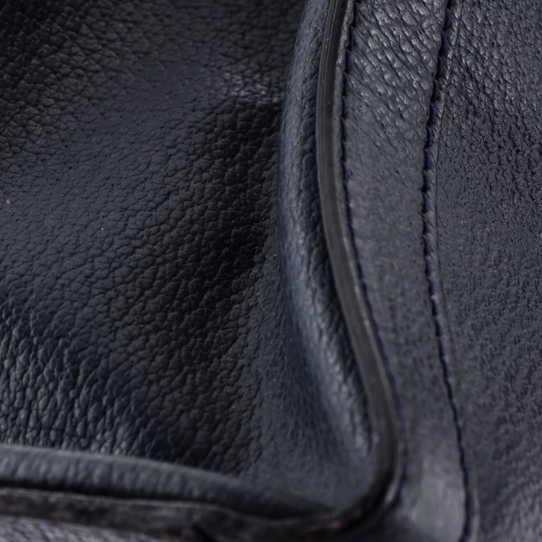 Bamboo Handle Tote Leather Large - Image 6