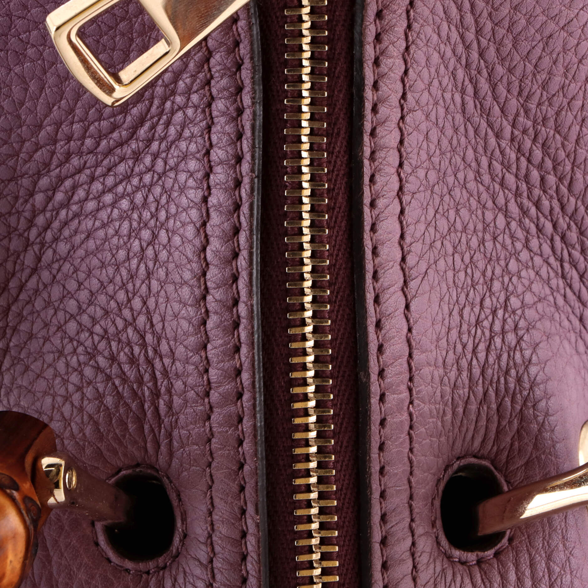 Bamboo Shopper Boston Bag Leather Medium - Image 7