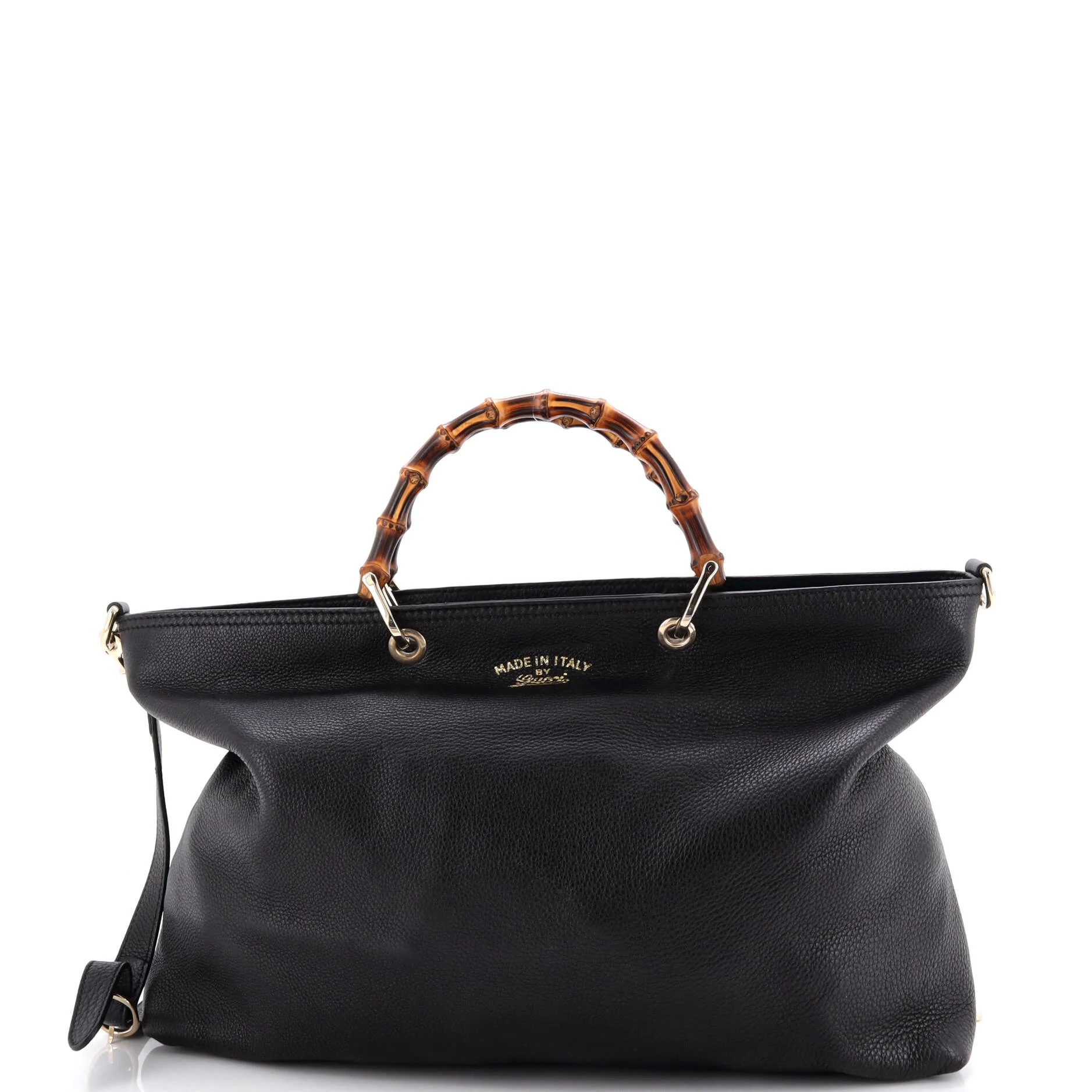 Bamboo Shopper Tote Leather Large