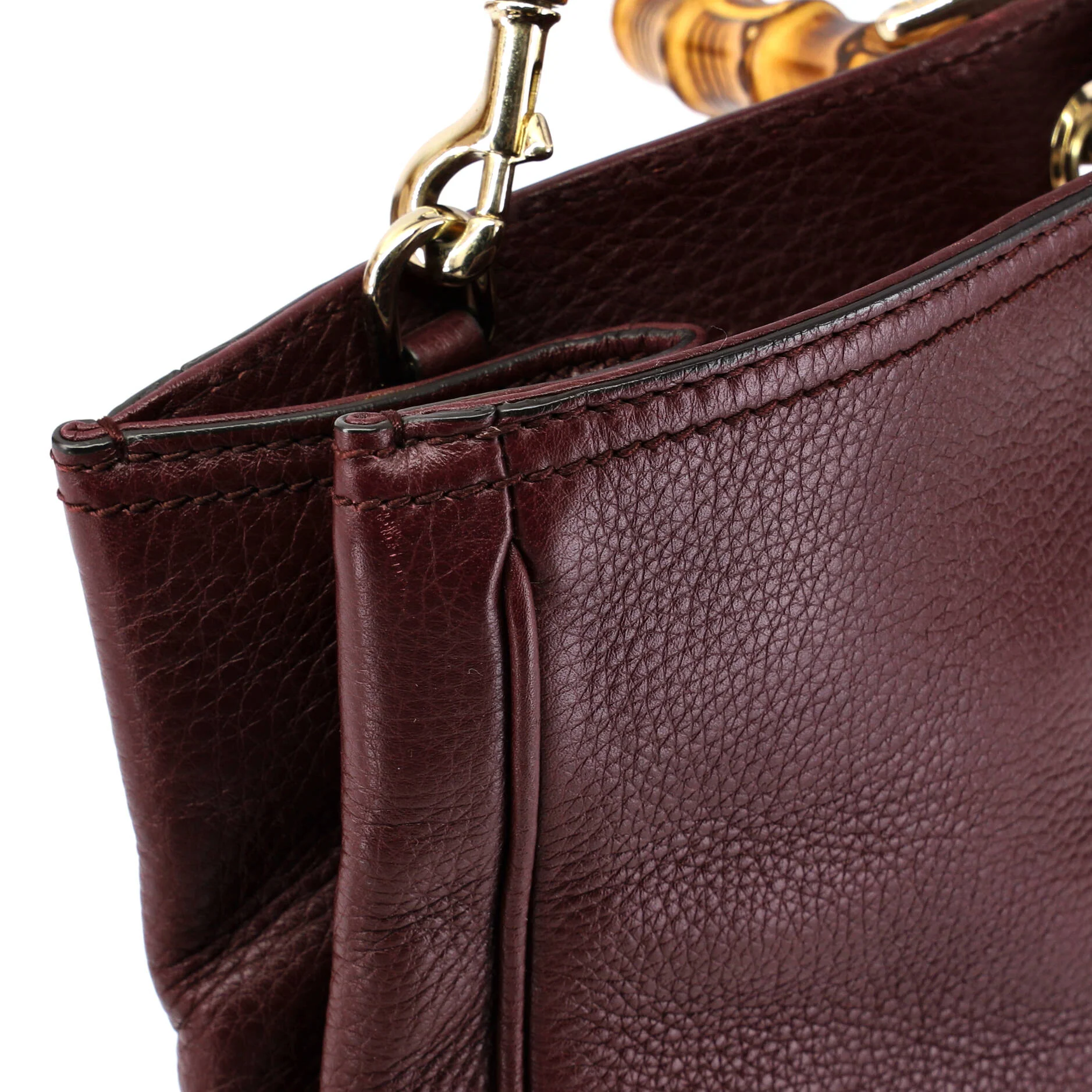 Bamboo Shopper Tote Leather Large - Image 6