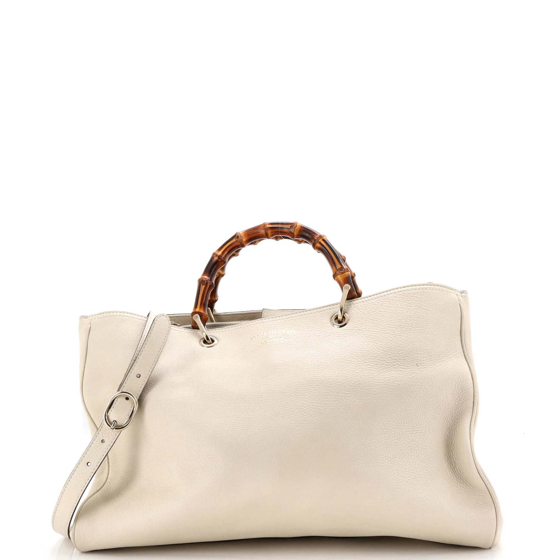 Bamboo Shopper Tote Leather Large