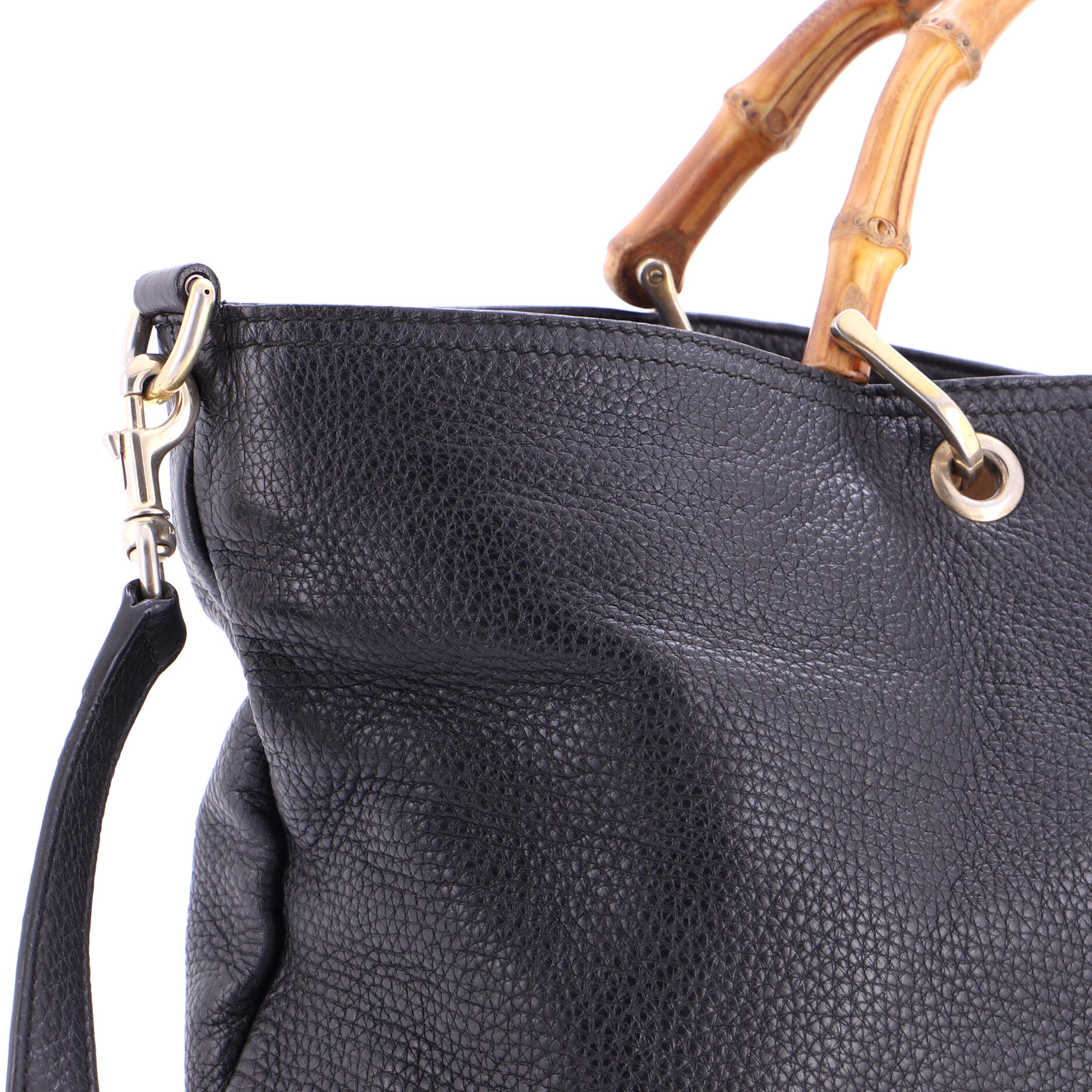 Bamboo Shopper Tote Leather Large - Image 6