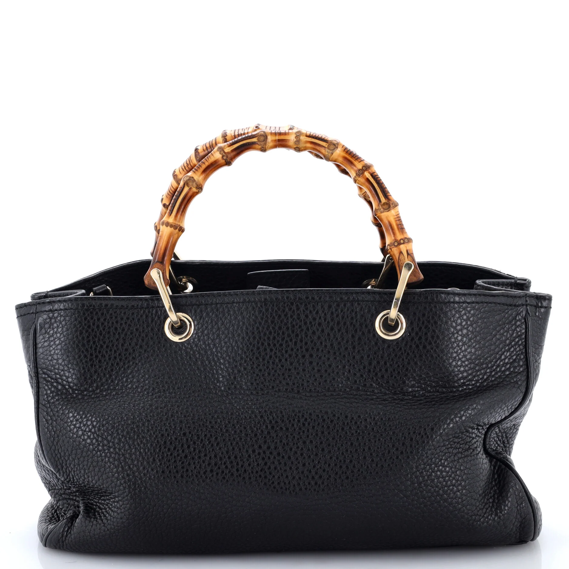 Bamboo Shopper Tote Leather Medium
