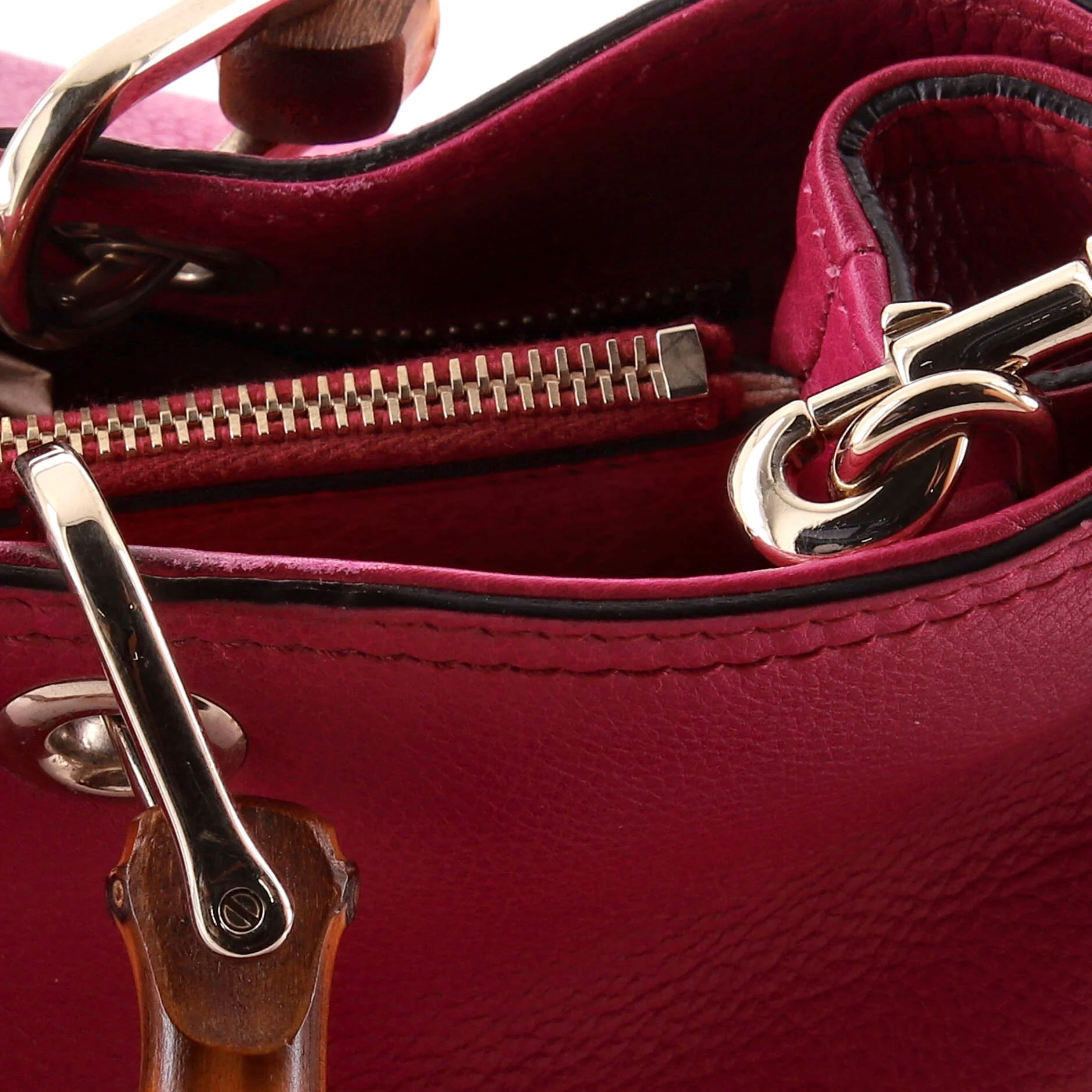 Bamboo Shopper Tote Leather Medium - Image 8