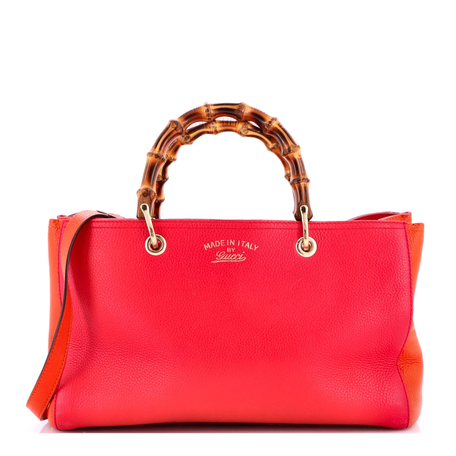 Bamboo Shopper Tote Leather Medium