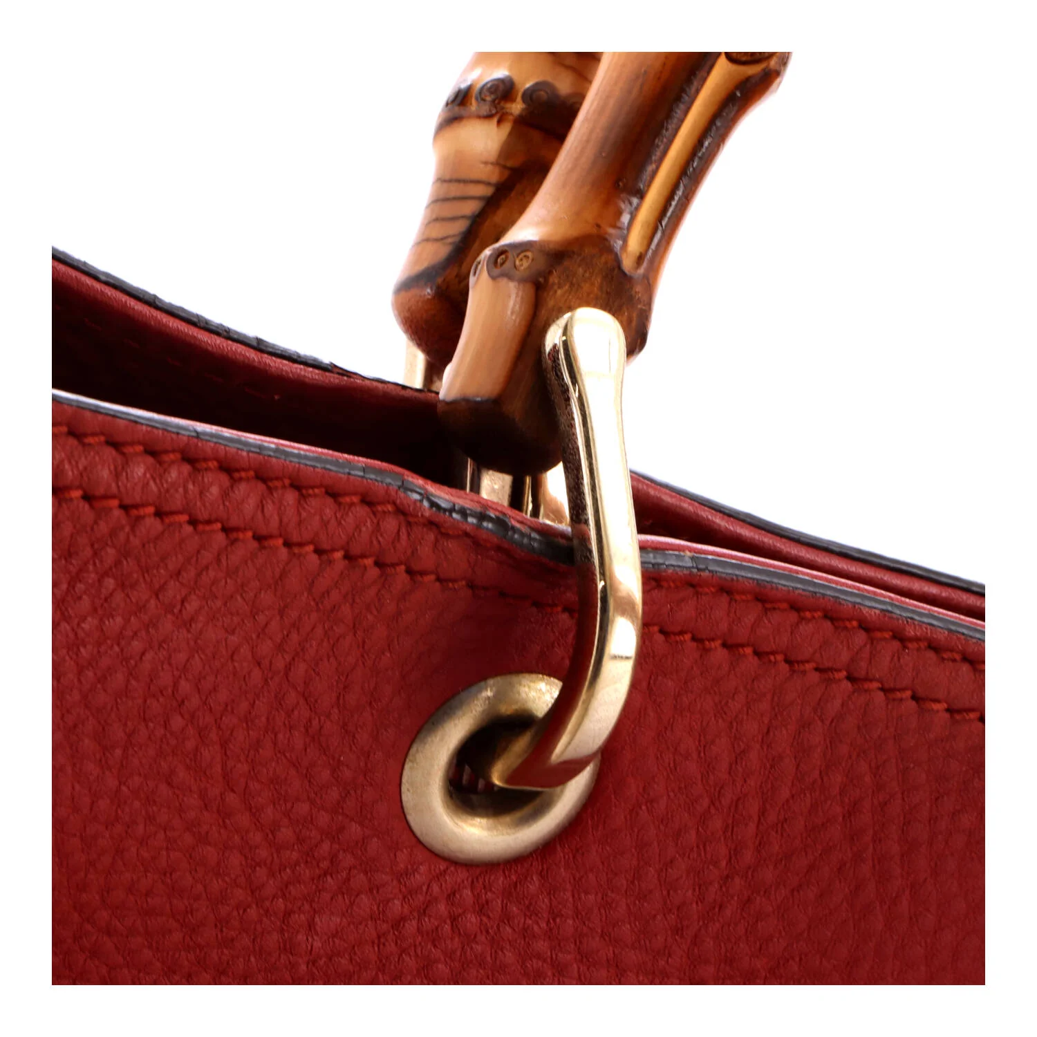Bamboo Shopper Tote Leather Medium - Image 7