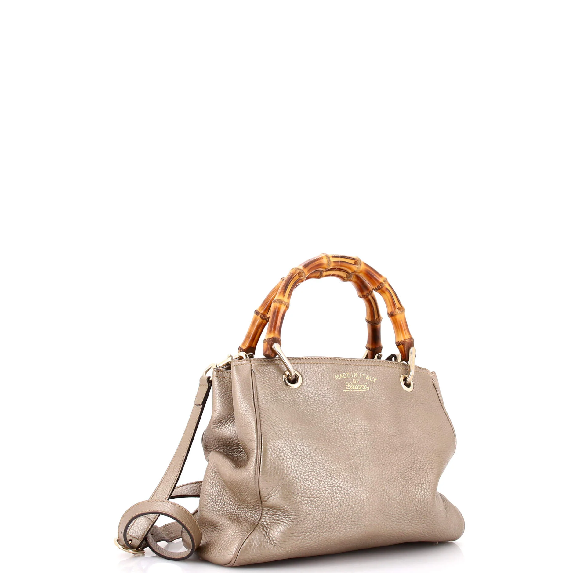 Bamboo Shopper Tote Leather Small - Image 2