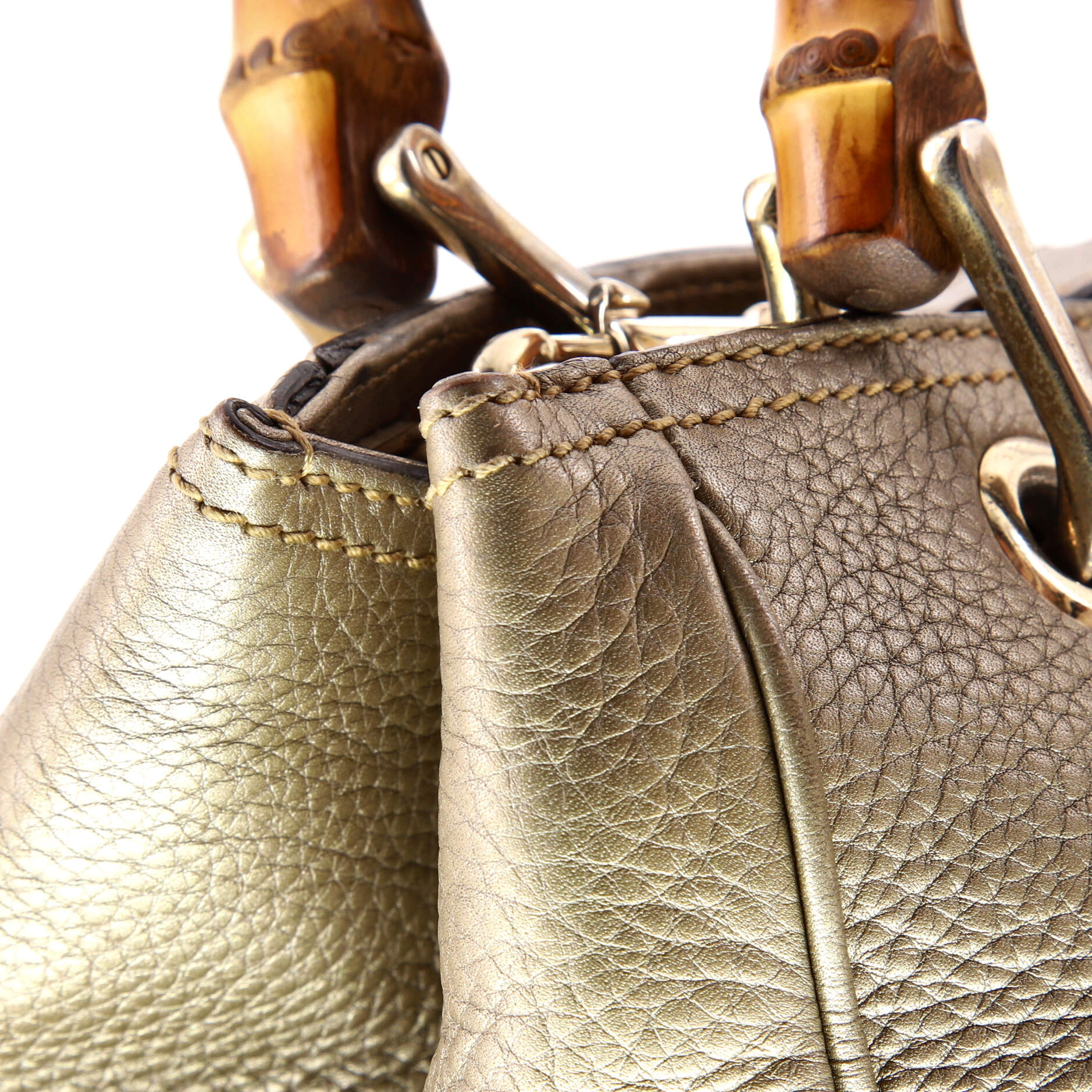 Bamboo Shopper Tote Leather Small - Image 5