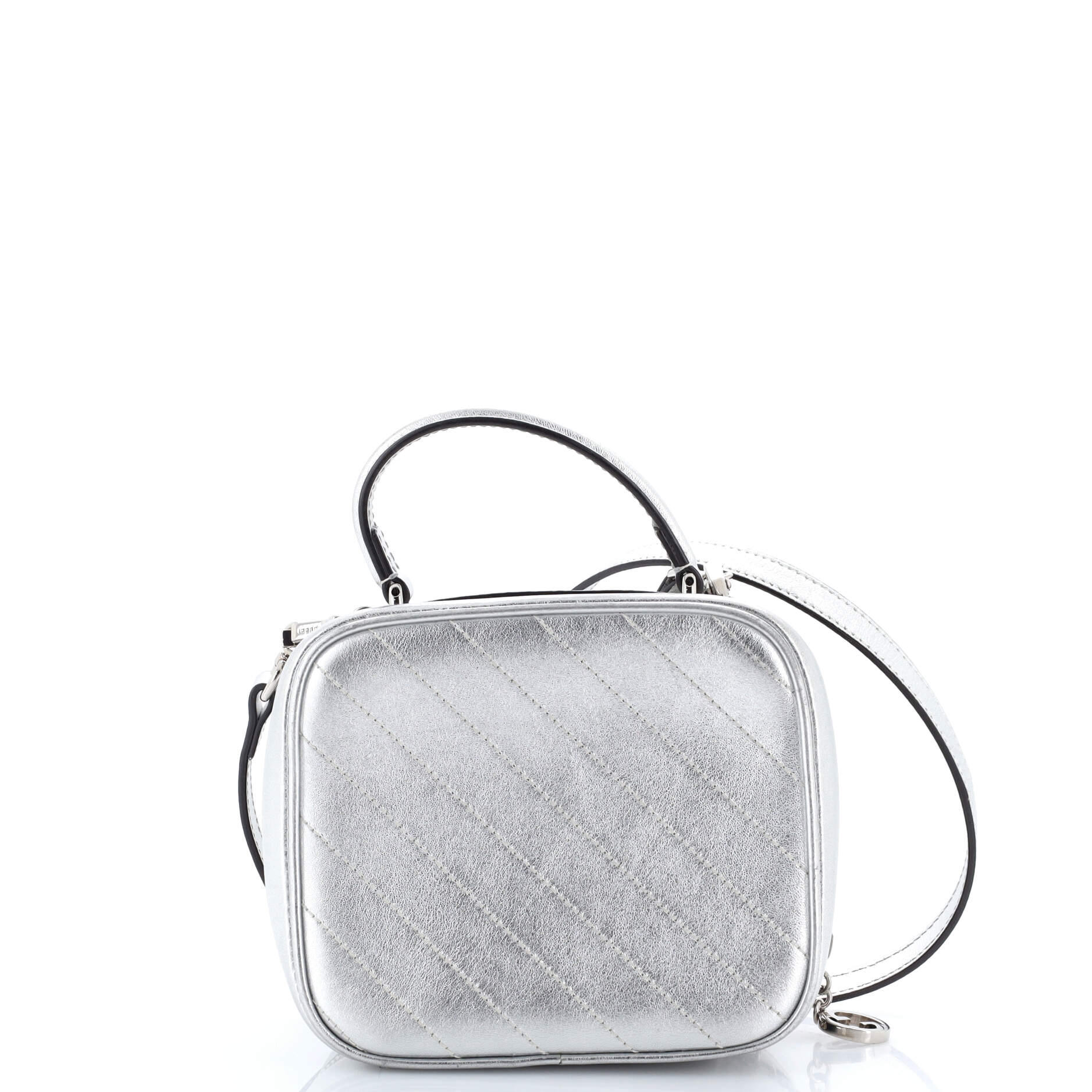 Blondie NM Top Handle Shoulder Bag Diagonal Quilted Leather - Image 3