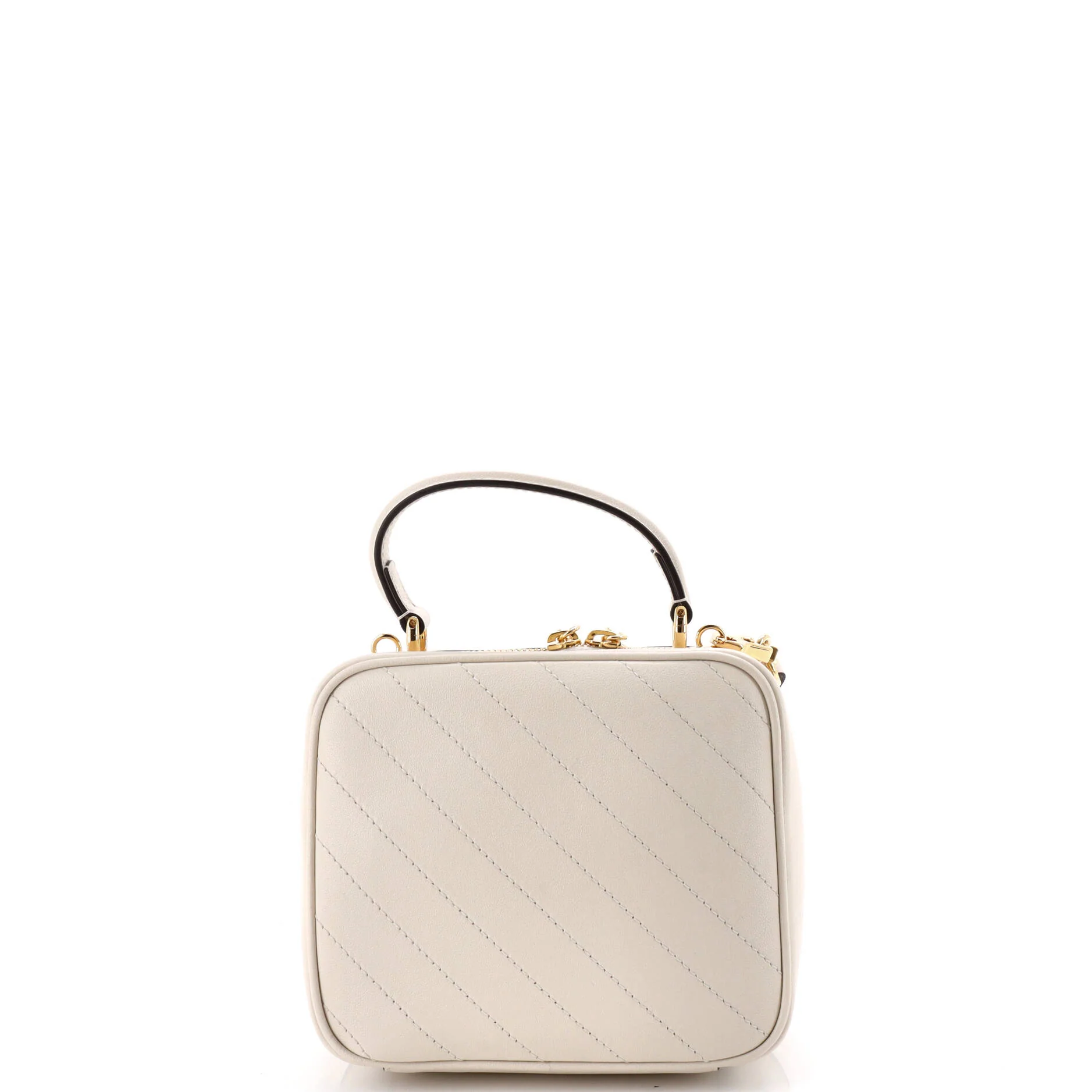 Blondie NM Top Handle Shoulder Bag Diagonal Quilted Leather - Image 3